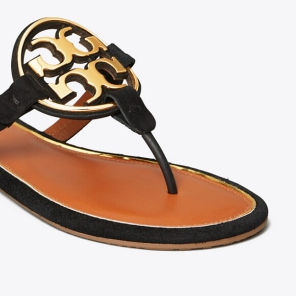 NIB Tory Burch Metal Miller Sandal Black Navy Tan White Pink Green Yellow 6 – 10