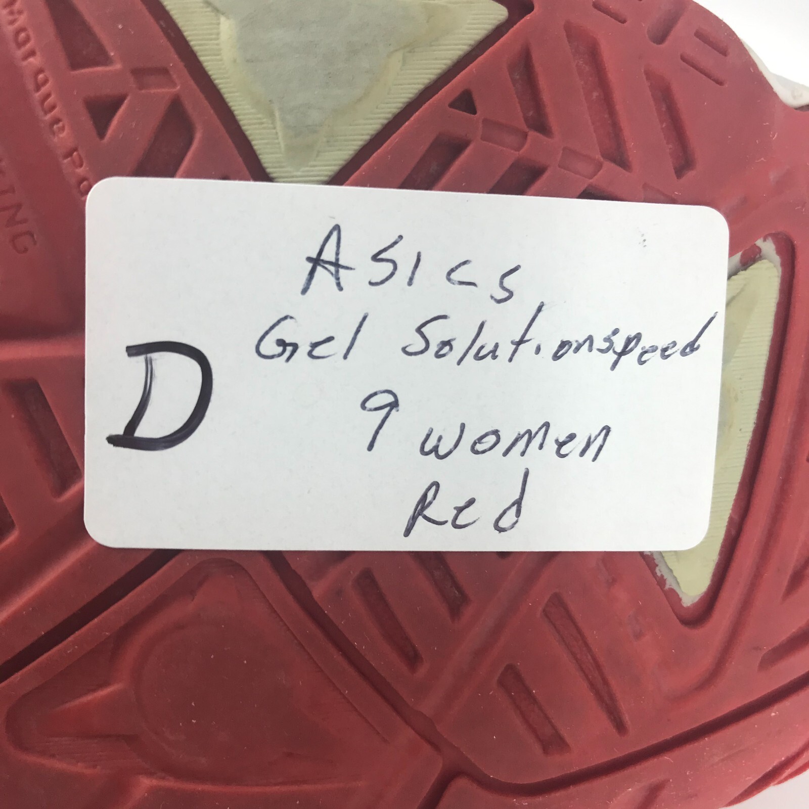 NOT AVAILABLE ASICS Sneakers Womens 9 IGS Gel Solutions Speed Red Running Shoes