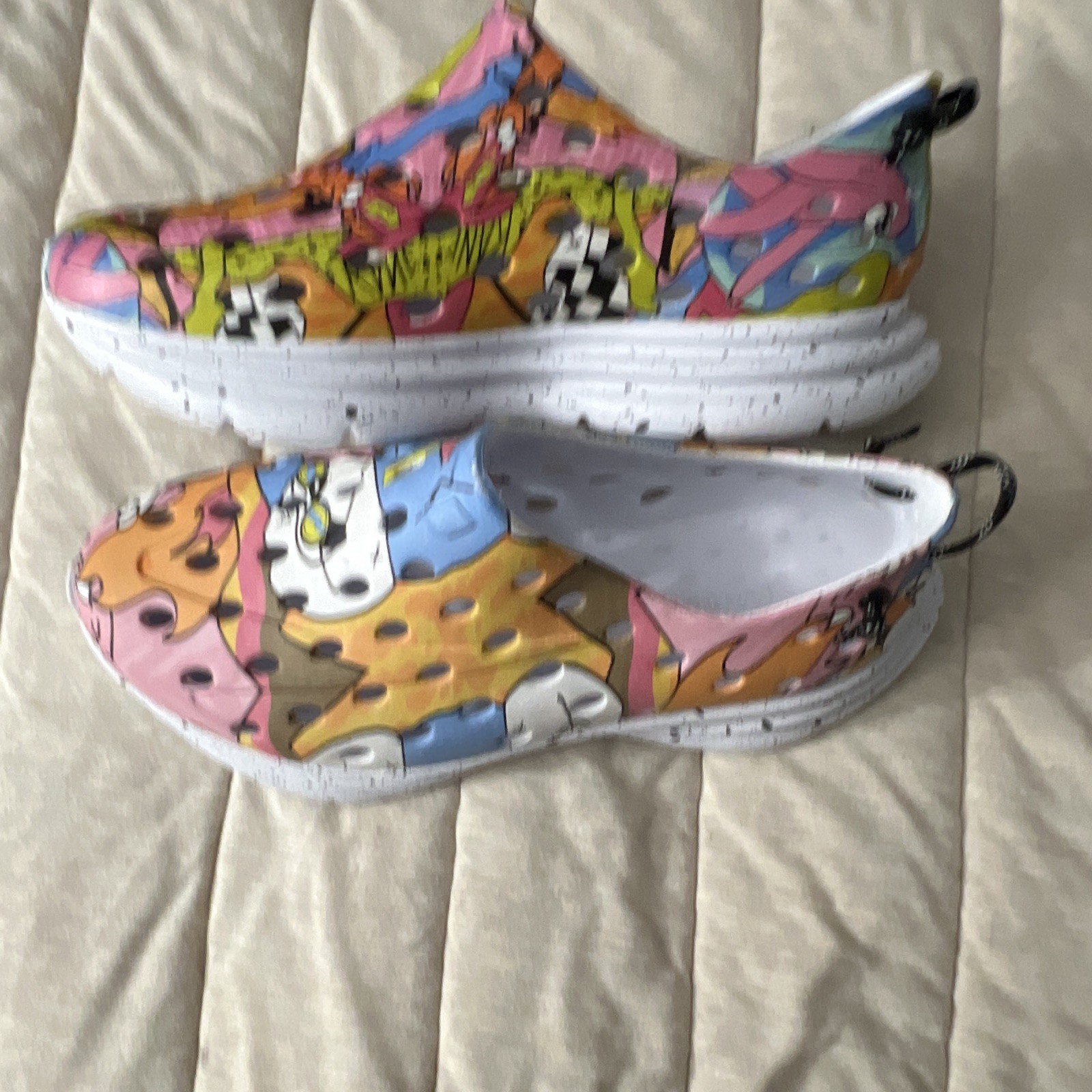 Bzees Niche Women’s 8 M Multicolor Floral Slip-On Lightweight Comfort Wedge