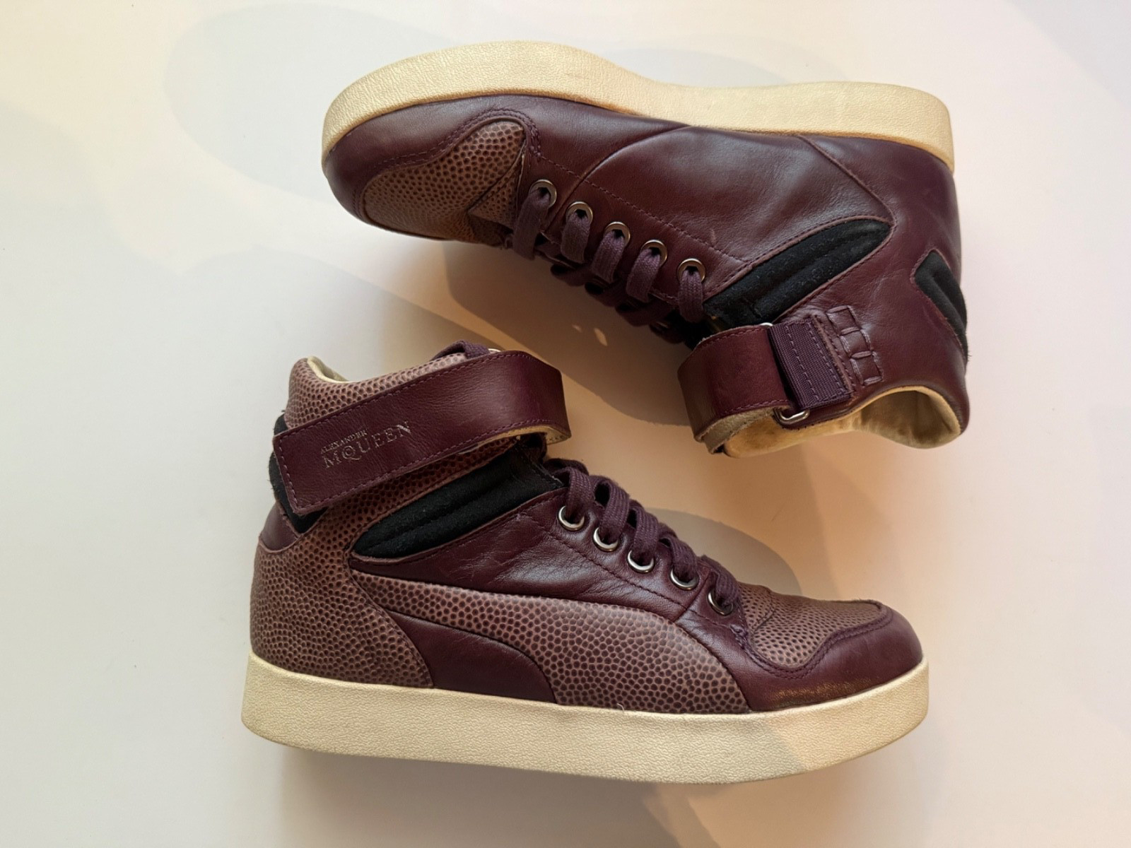 PUMA x Alexander McQueen Leather High Top Sneakers Women’s Sz EUR 37/US 6.5
