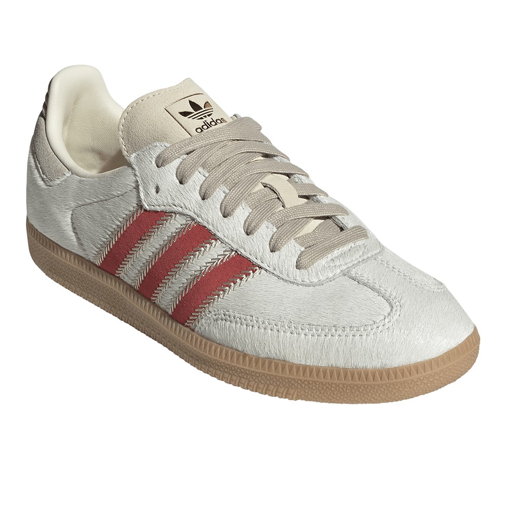 adidas Samba Og Lace Up Womens Off White Sneakers Casual Shoes JS3935