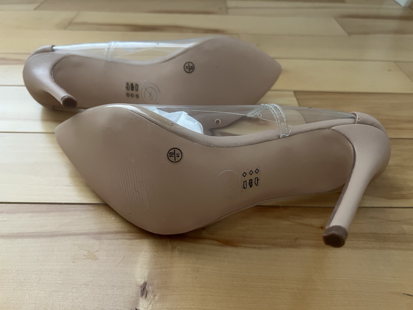 Chinese Laundry Nude Clear 4” Heels (Ladies’ Size 10) – New In Box!