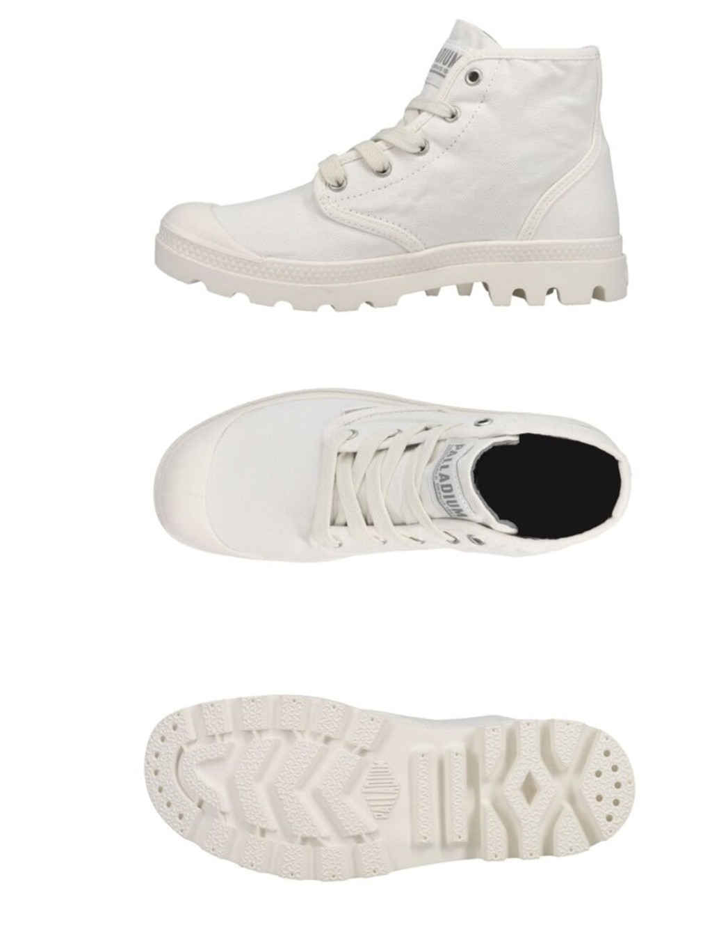 NIB Women’s Palladium Pampa Hi Round Toe Lace Up Booties Star White Size 8.5