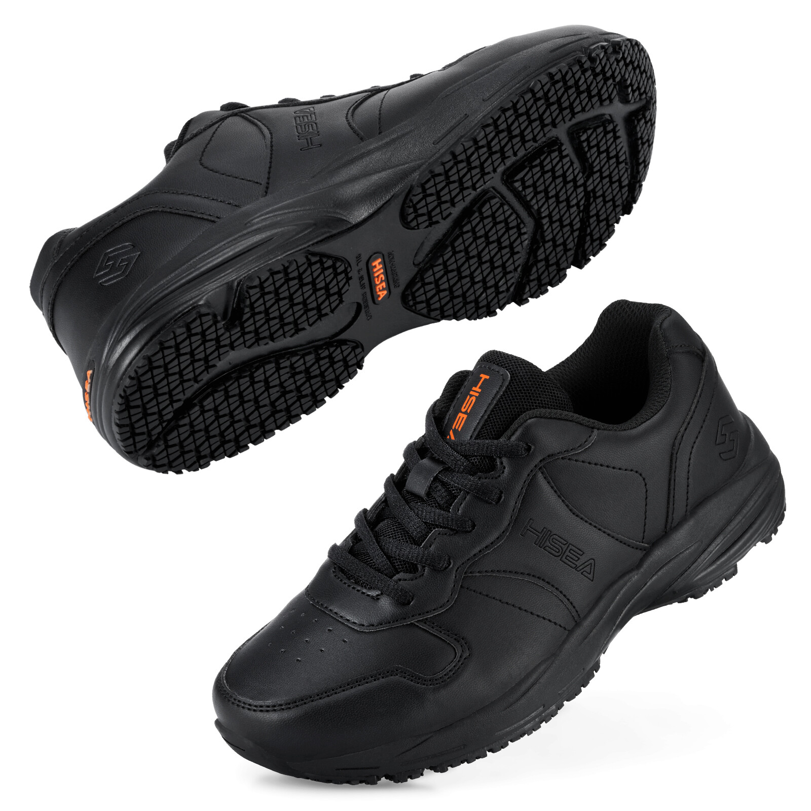 HISEA Women Kitchen Non-Slip Working Shoes Oil-Resistant Food Service Chef Shoes