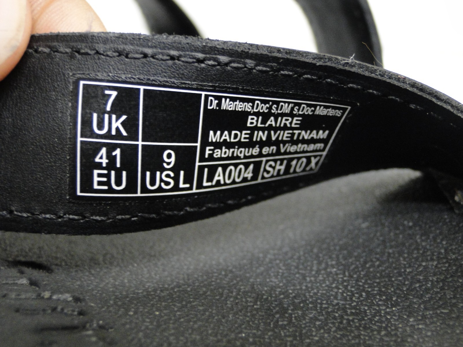 Dr Martens Blaire Black Patent Lightweight Chunky Platform Sandals Uk 6.5 Eu 40