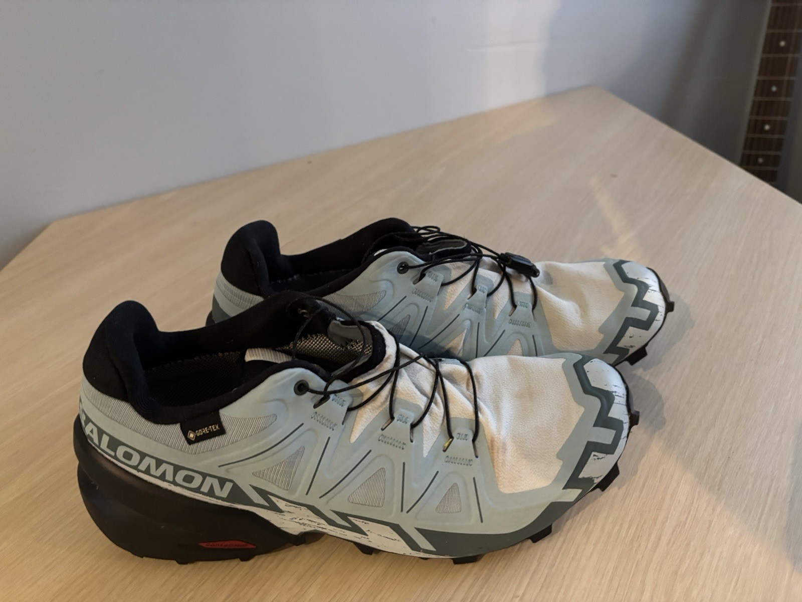 Salomon Women’s Speedcross 6 GTX Shoe Size 10 Ballad Blue Black No INSOLES