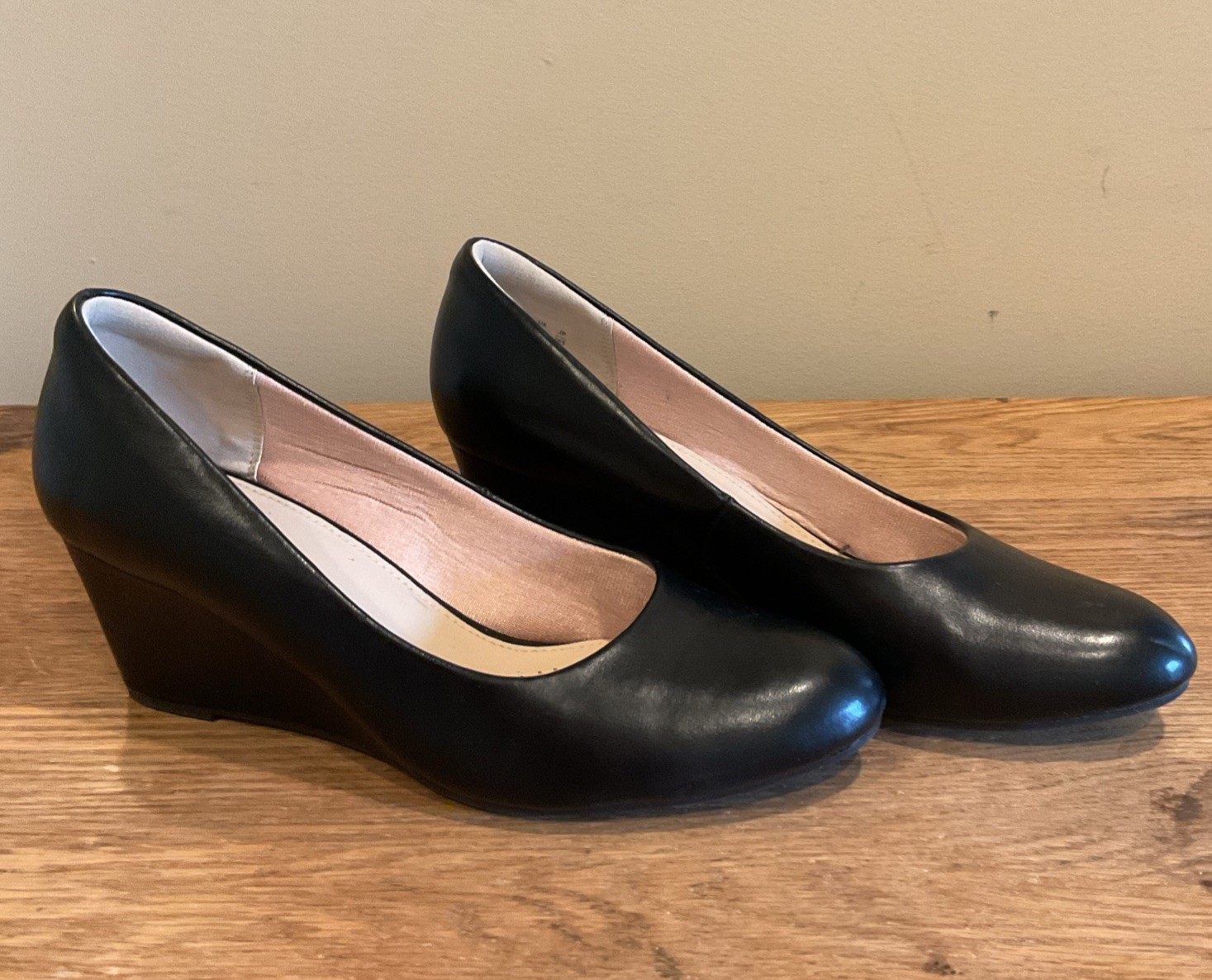 Ankis Black Nubuck Wedge Size 9.5 Worn Once