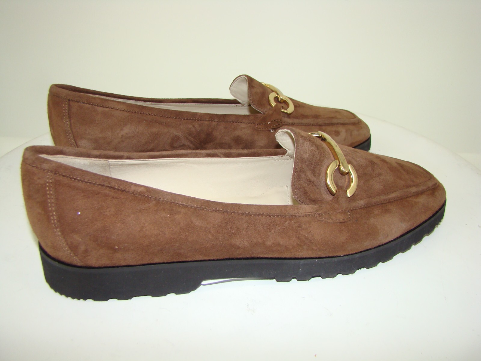 New Amalfi Rangoni Walk On Air Bit Loafers Brown Suede Size 11.5 C113
