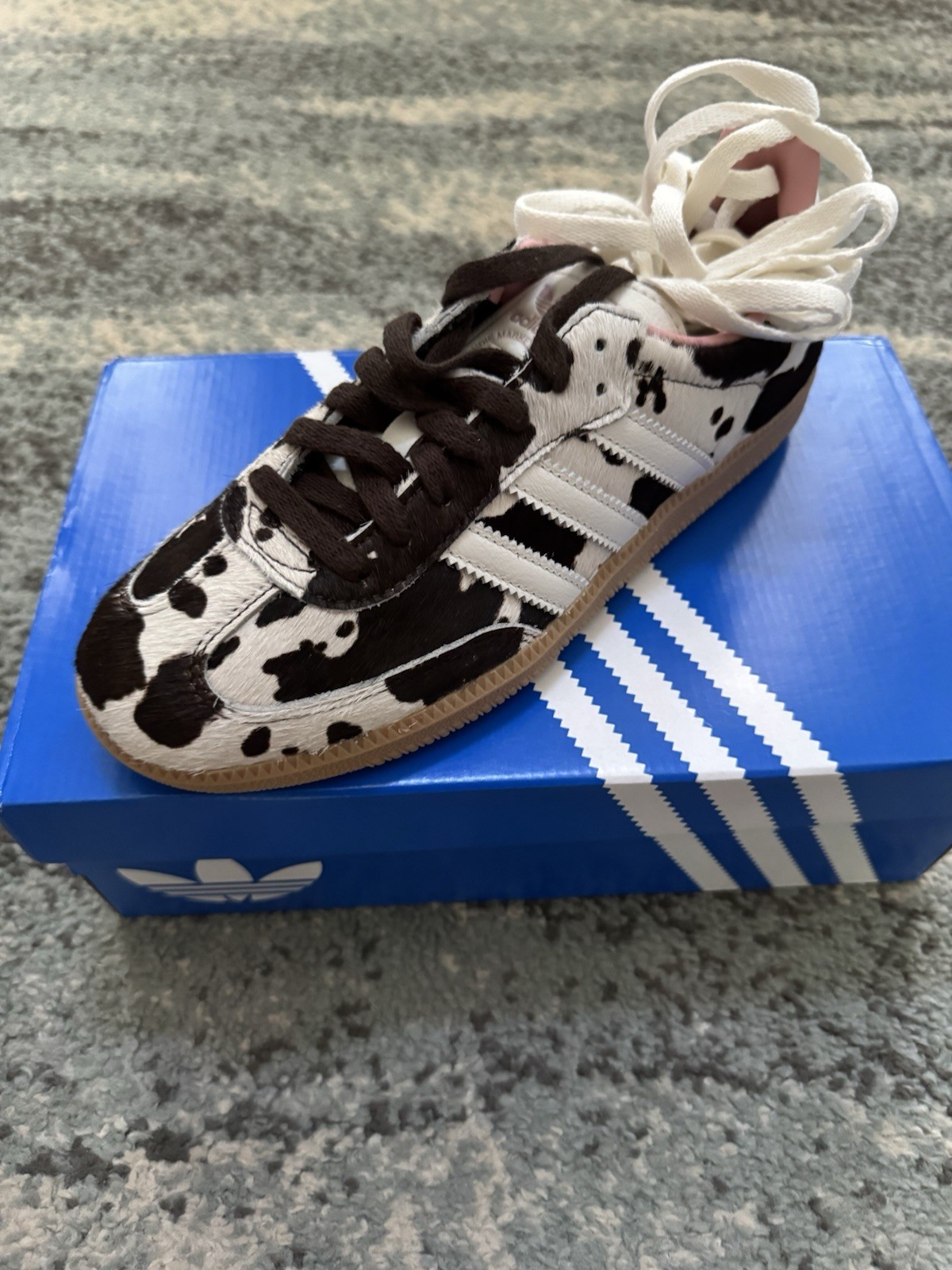 adidas Women’s Samba OG W Cow Print Sneakers Size 9.5