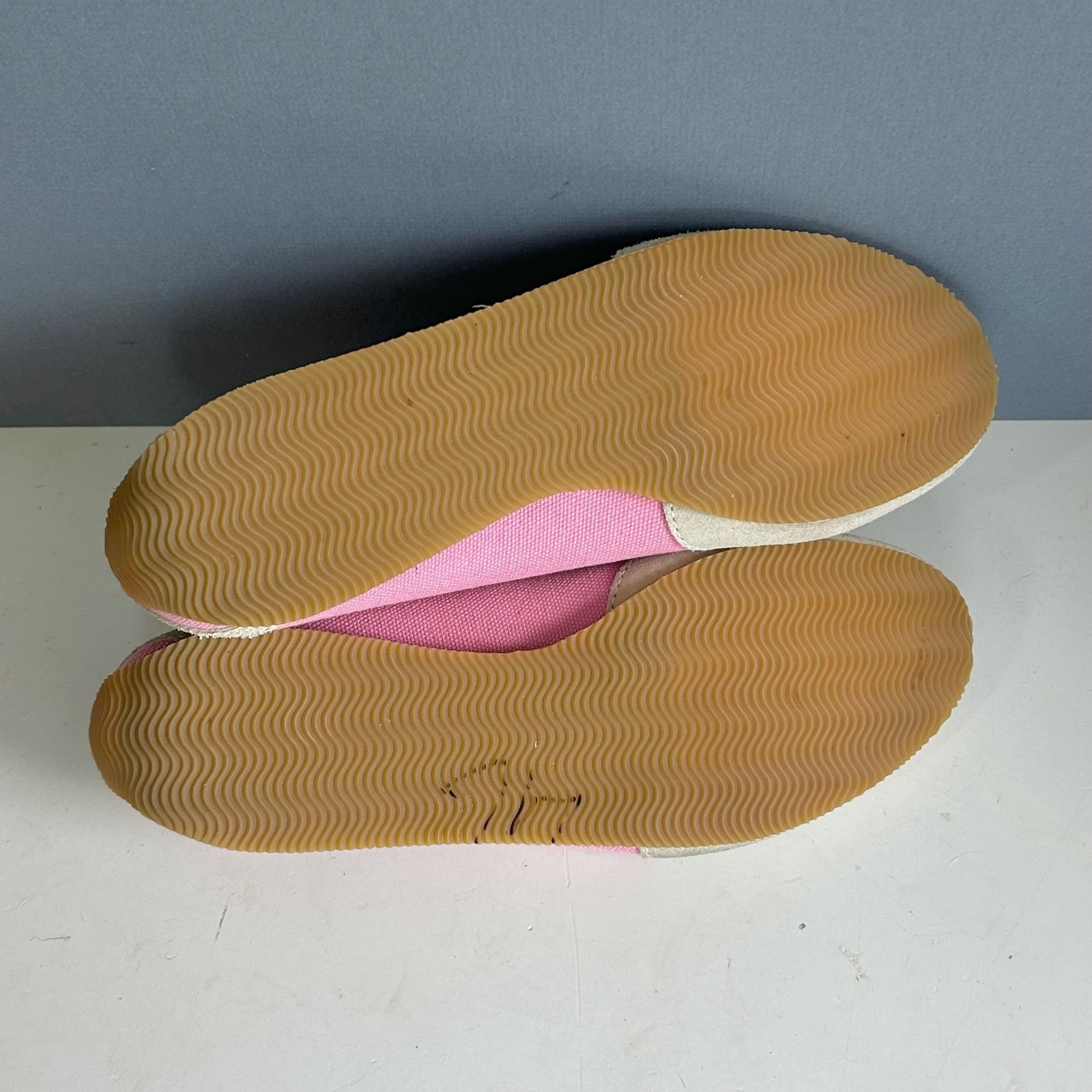 Y2K Polo Ralph Lauren Ballet Flats Sneaker women’s 7.5 Pink Canvas Pony Preppy