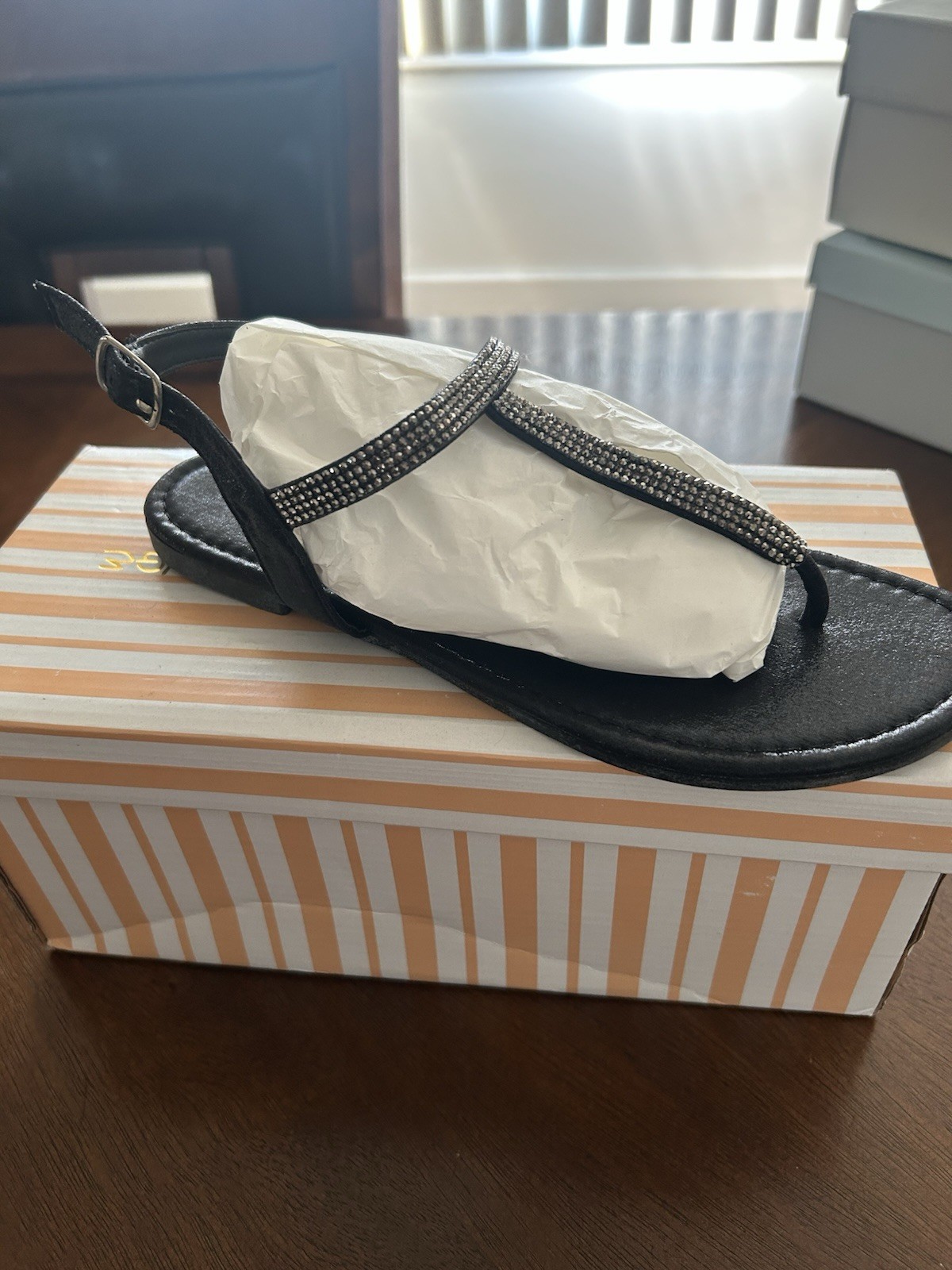 Fashion Nova RosaBel Love Me Better Black Sandal Women’s Size 6