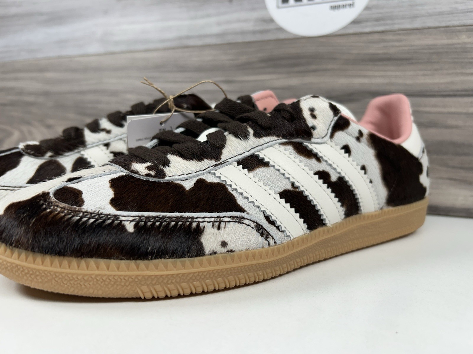 *Adidas SAMBA OG ‘Cow Print’ Brown White Pink (JR1256) Women’s Authentic NEW