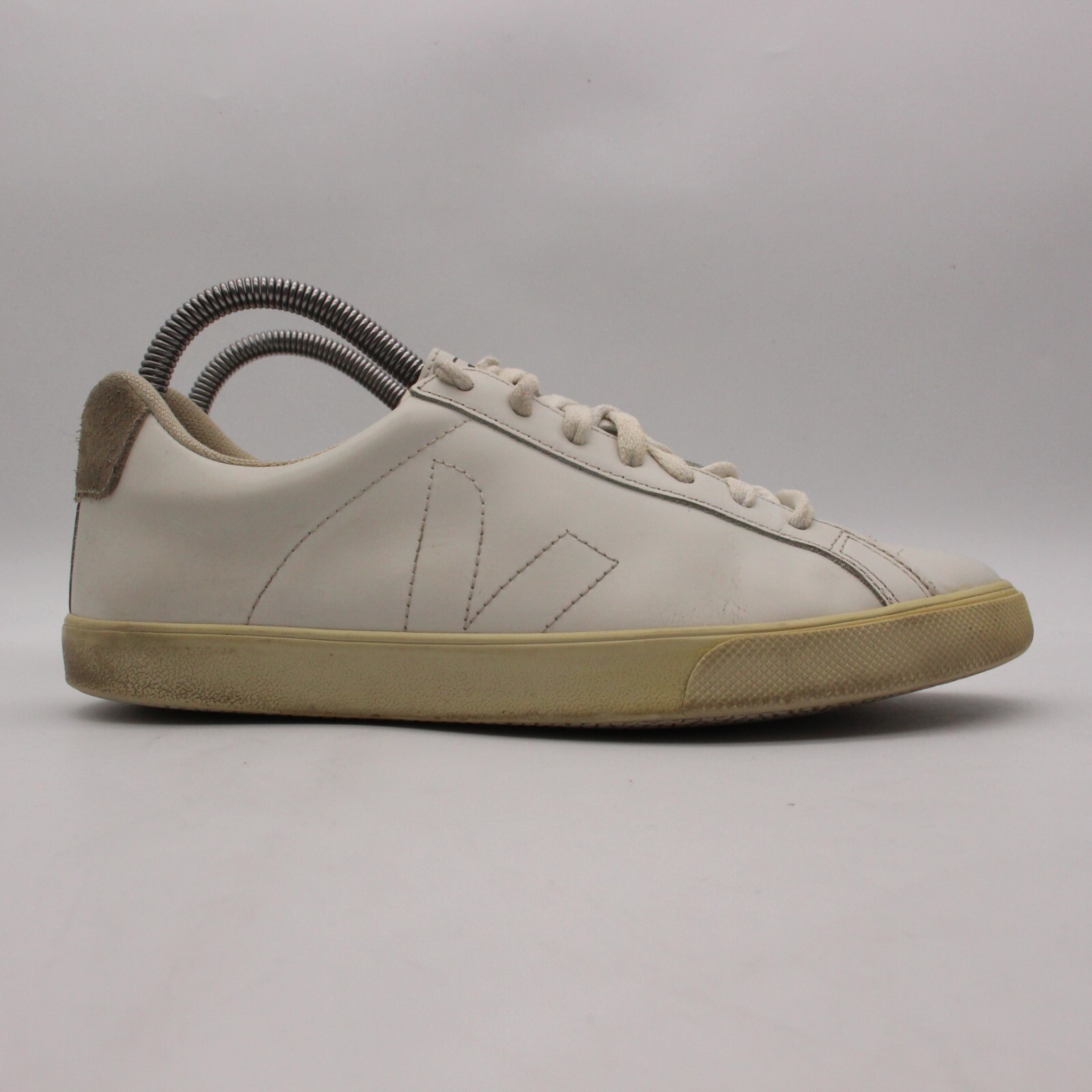 Veja Esplar Logo Women’s Size 7 Low Top Sneaker Extra White/natural Leather
