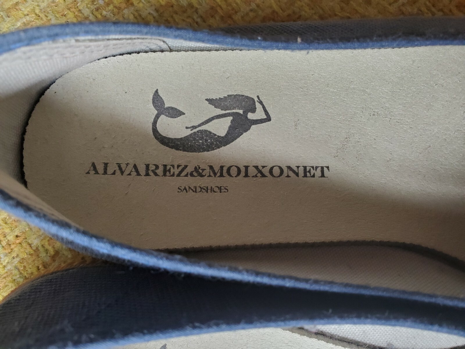 Alvarez & Moixonet Canvas Denim Blue Flats Sand Shoes EU 41 USA 9-10 Spain