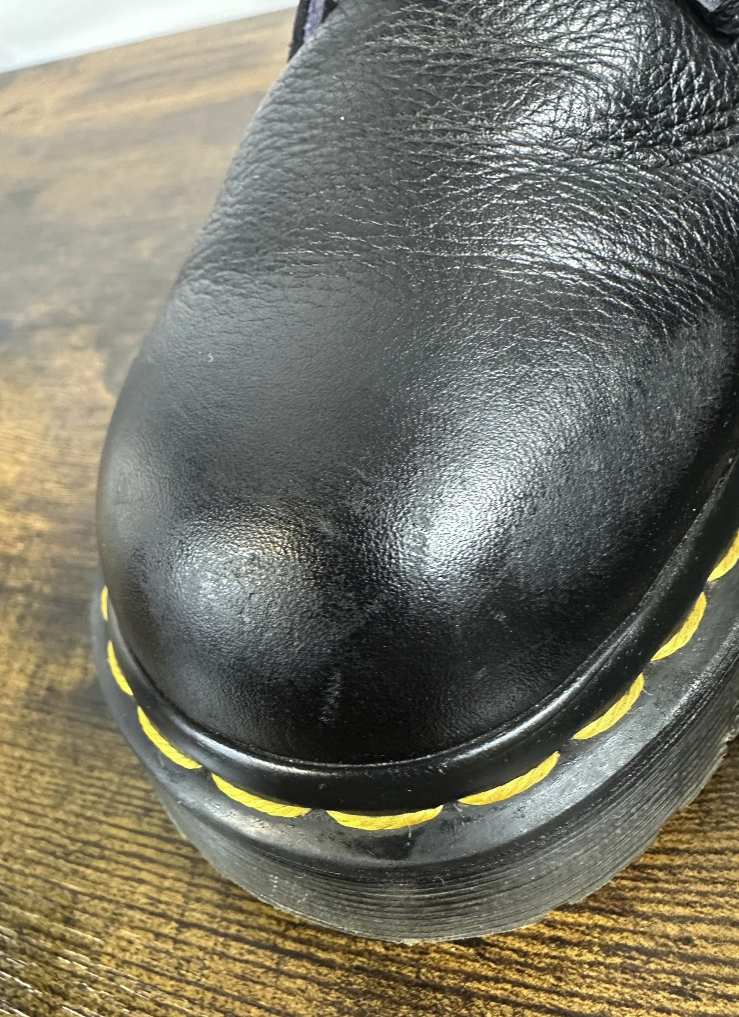 Dr Martens 1460 Zip Heart Black Purple Lace up Combat Boots Goth Punk Grunge 10