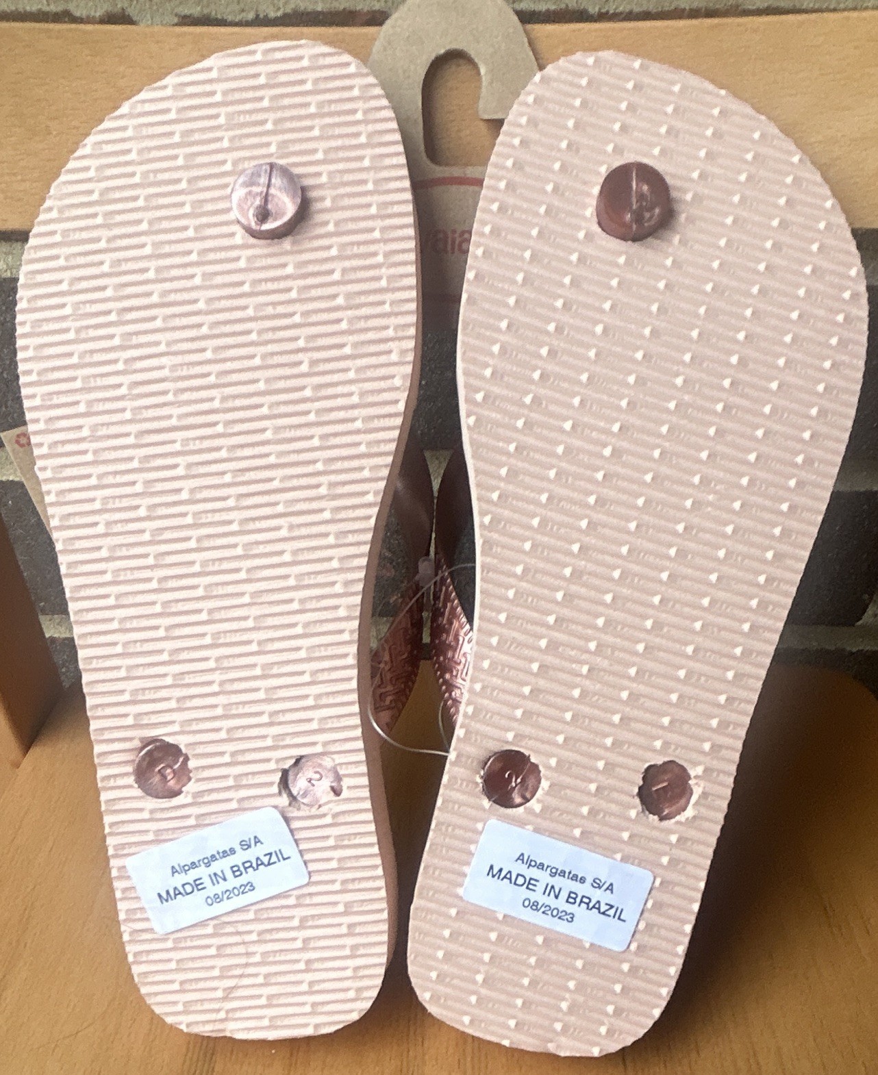 Havaianas Ballet Rose Solid Flip Flop Sandals Kids US 3/4Y 33/34 EU 35/36