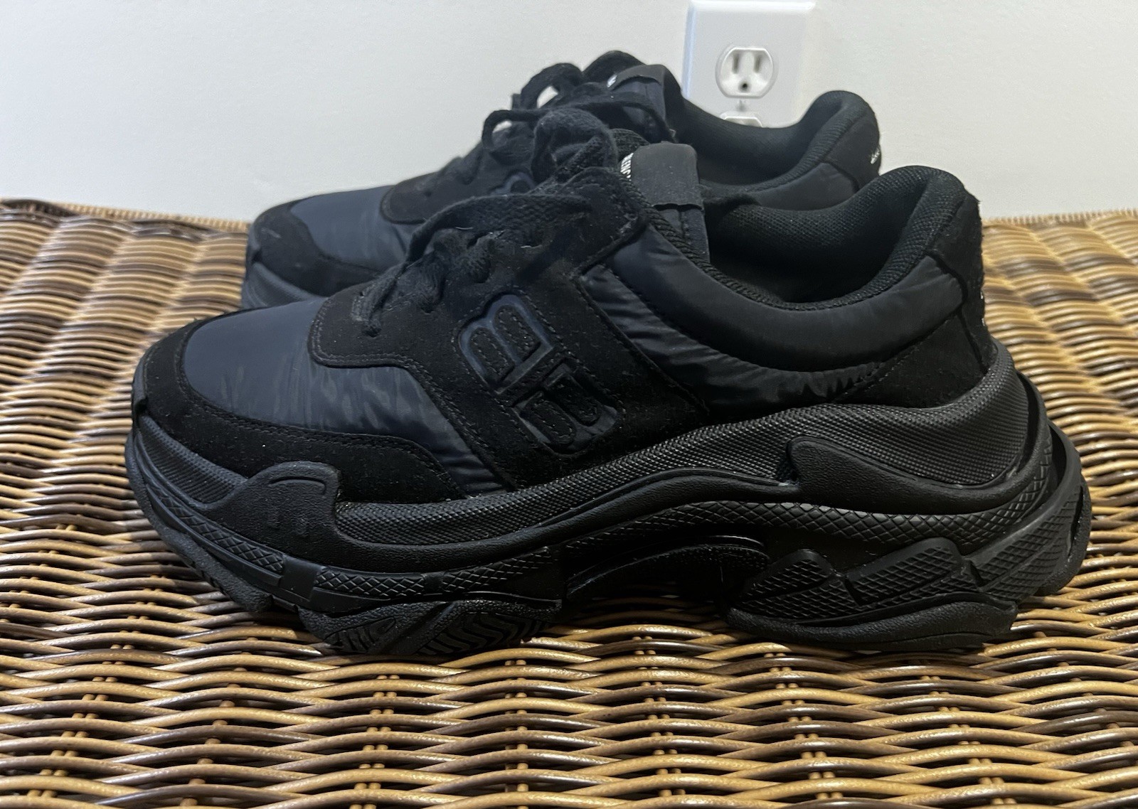 Women’s Balenciaga Black Triple S sole sneakers
