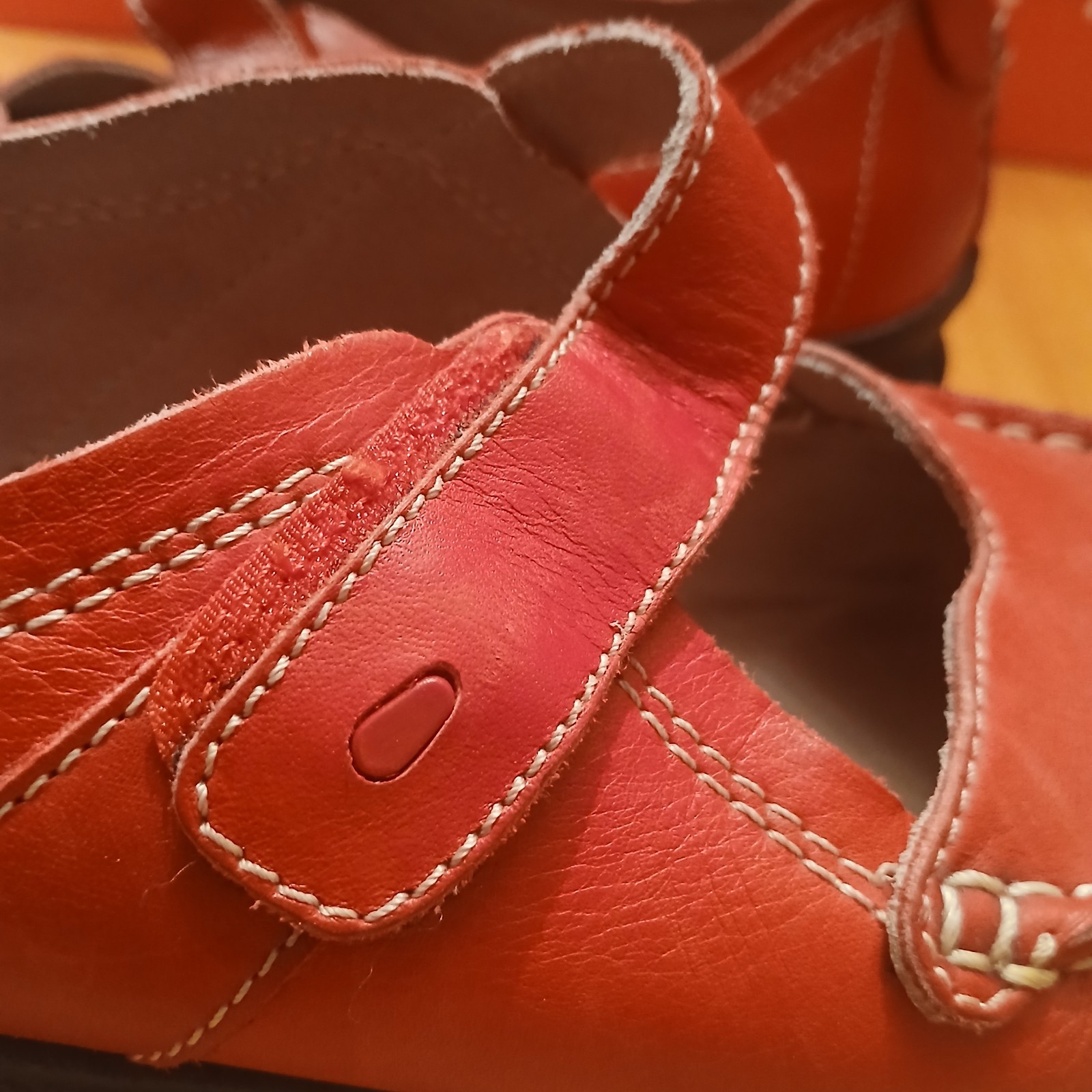 Wolky Red Leather Maryjane Comfort Shoes Women’s 10.5 eu 41