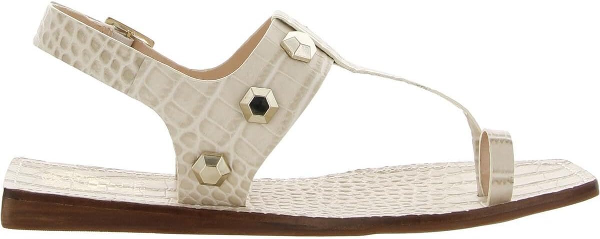 Vince Camuto Dailette Size 6.5 M EU 37 Women’s Leather Sandals Light Taupe Croco