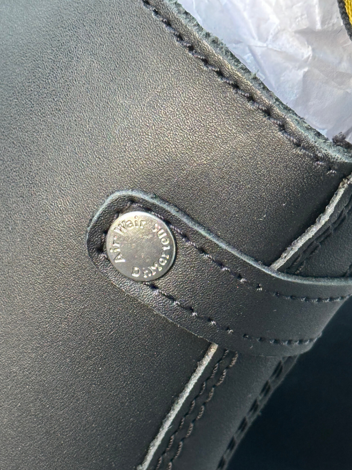 Dr Martens Jetta Zip Platform Leather Black Boots For Women’s Size US 6
