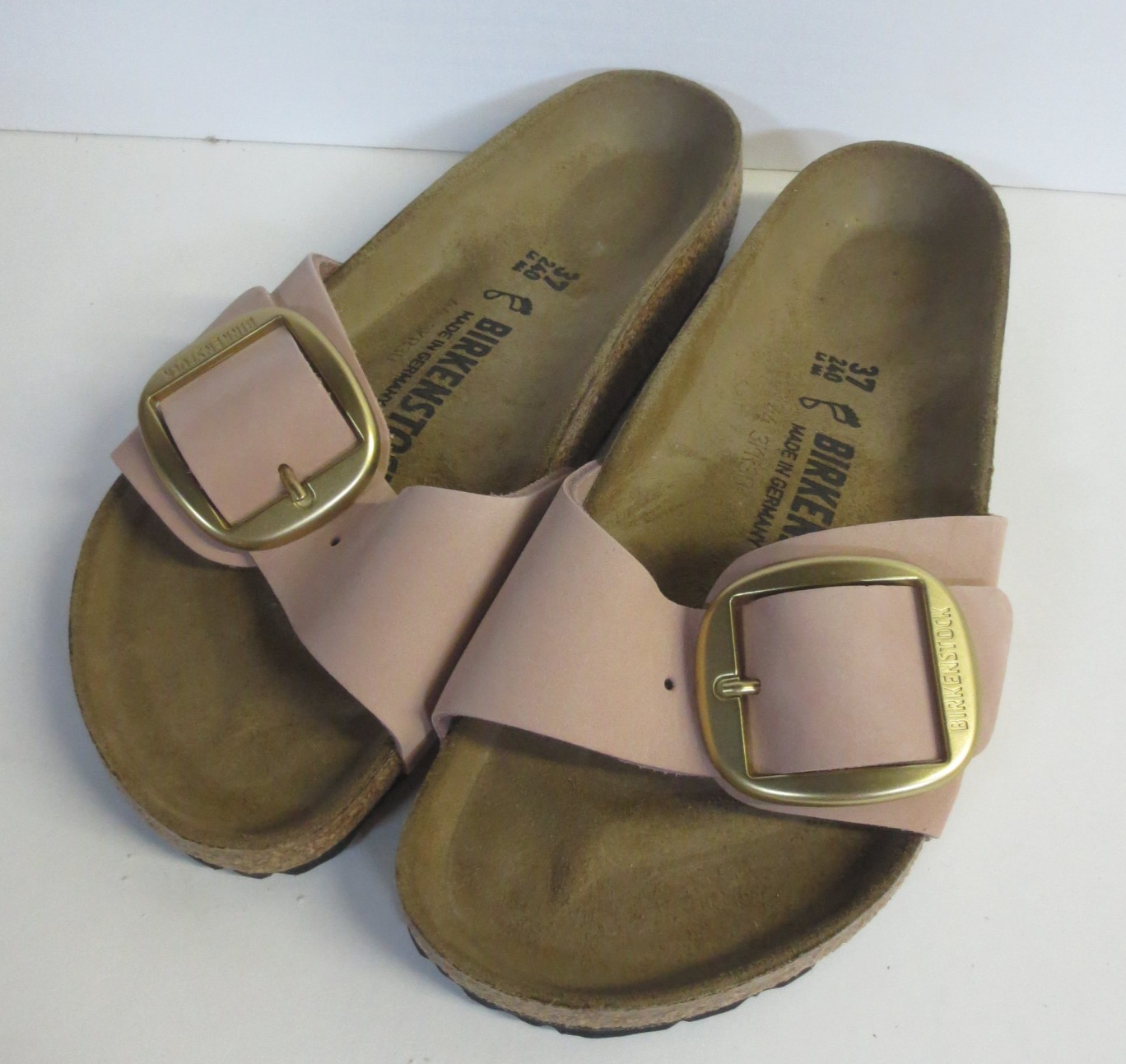 BIRKENSTOCK WOMEN’S MADRID BIG BUCKLE SANDALS – ROSE – EU 37 – US 6M