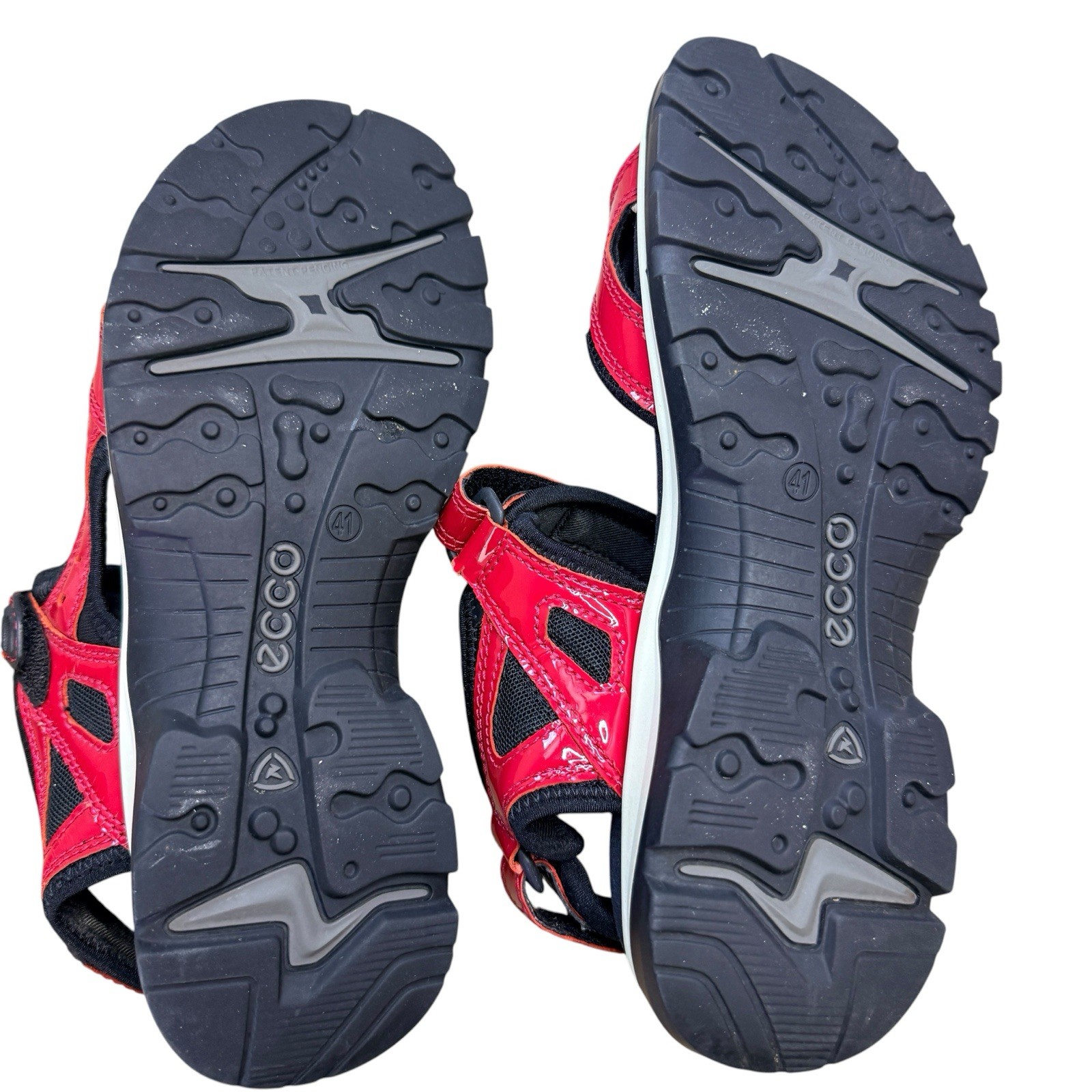 Ecco Offroad Nubuck Yucatán Red Leather Women’s Walking Sandals US Size 10