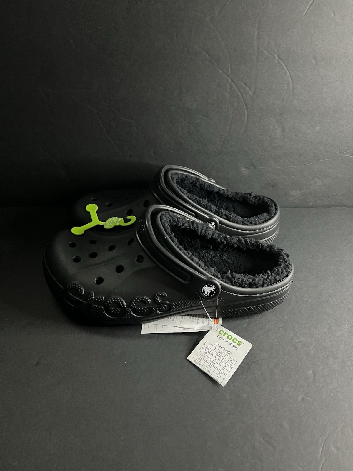 Baya Lined Clog Unisex Crocs US M10/W12 Black