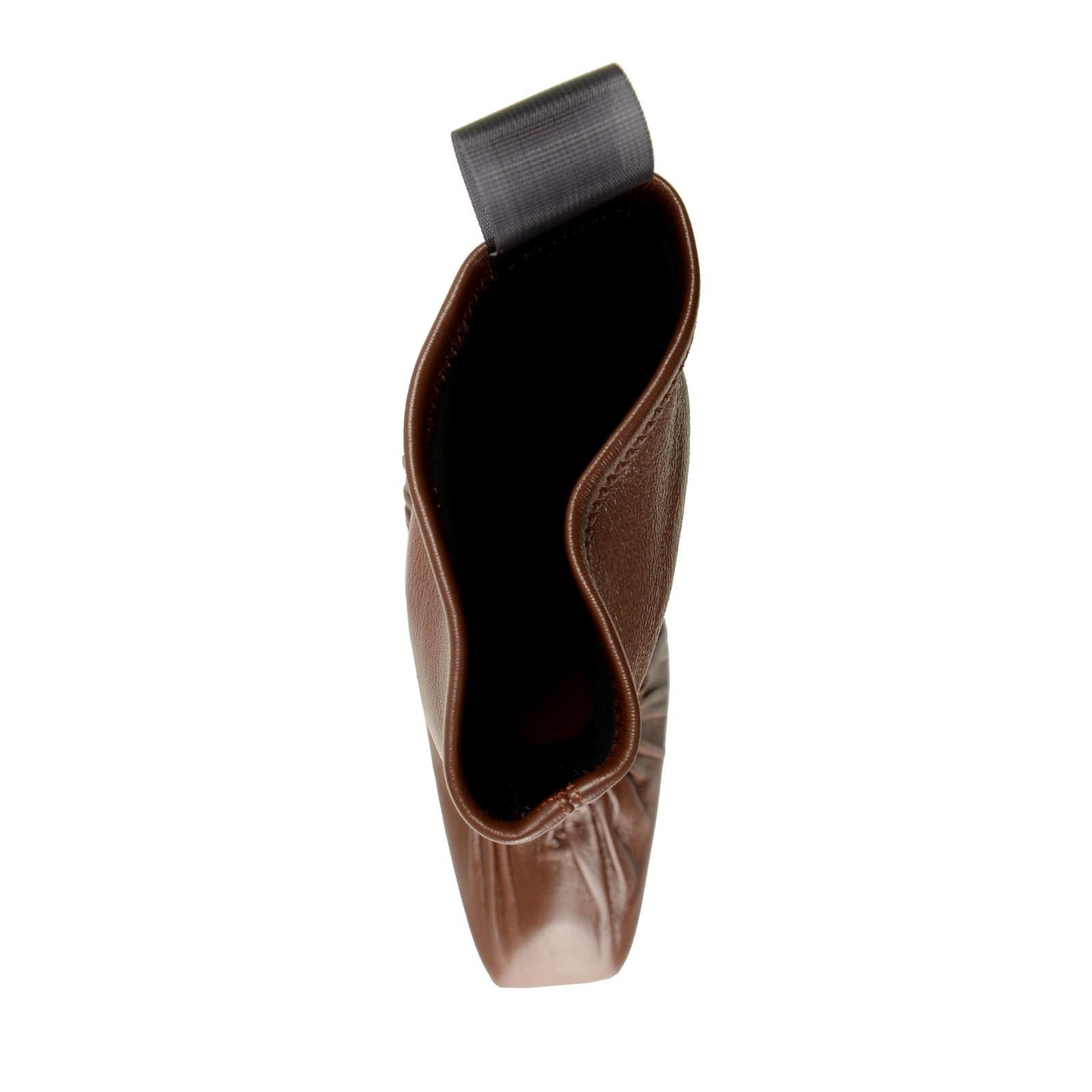 Scuderia Ferrari Women’s Chocolate Brown Leather Heeled Booties Shoes US 6 IT 36