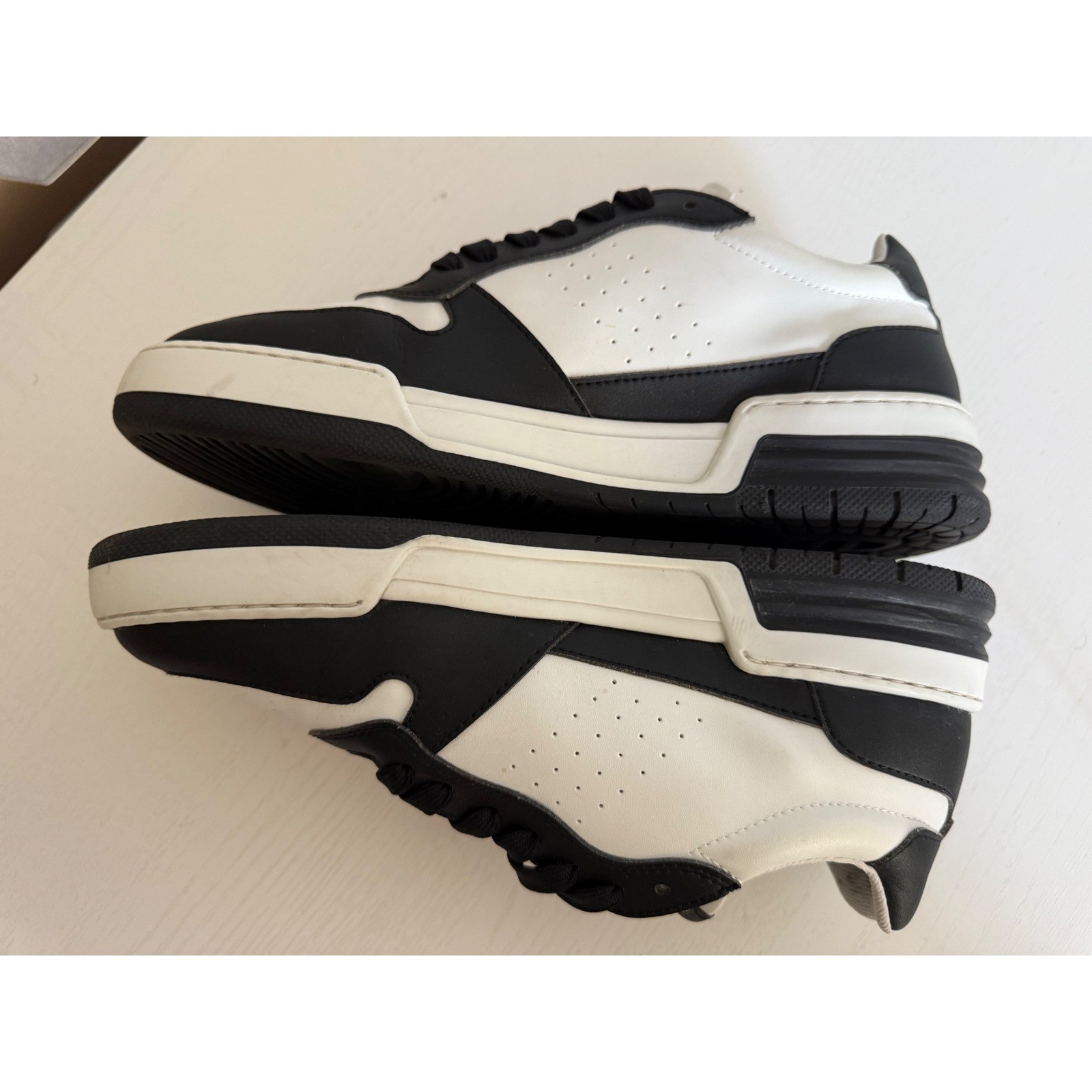LOCI Atom Vegan Sneakers White Black Low Top Trainers EU39 W 7.5 M 6 LC-003-016