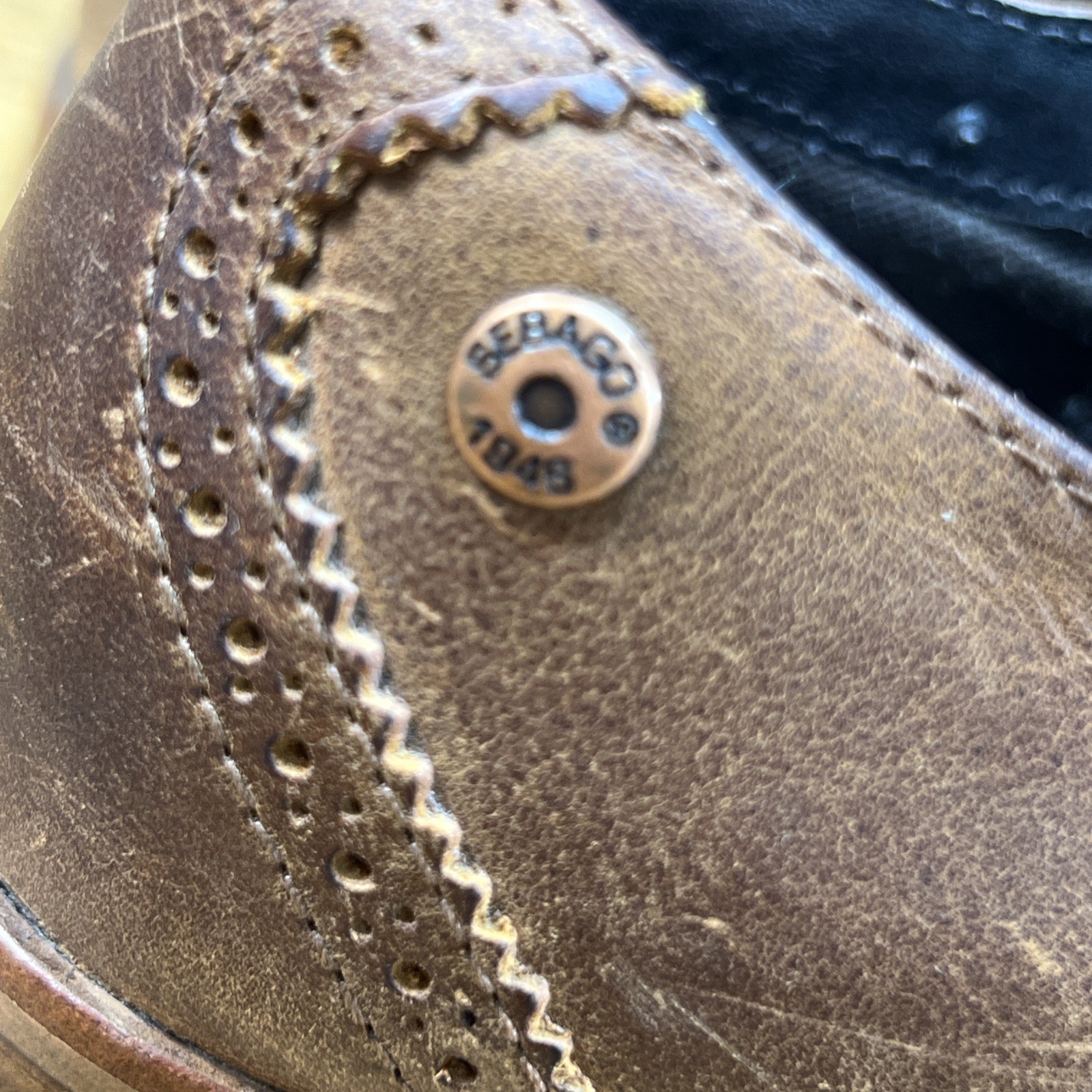 Sebago Claremont brown leather wingtip oxfords Shoes women Size 7.5 M