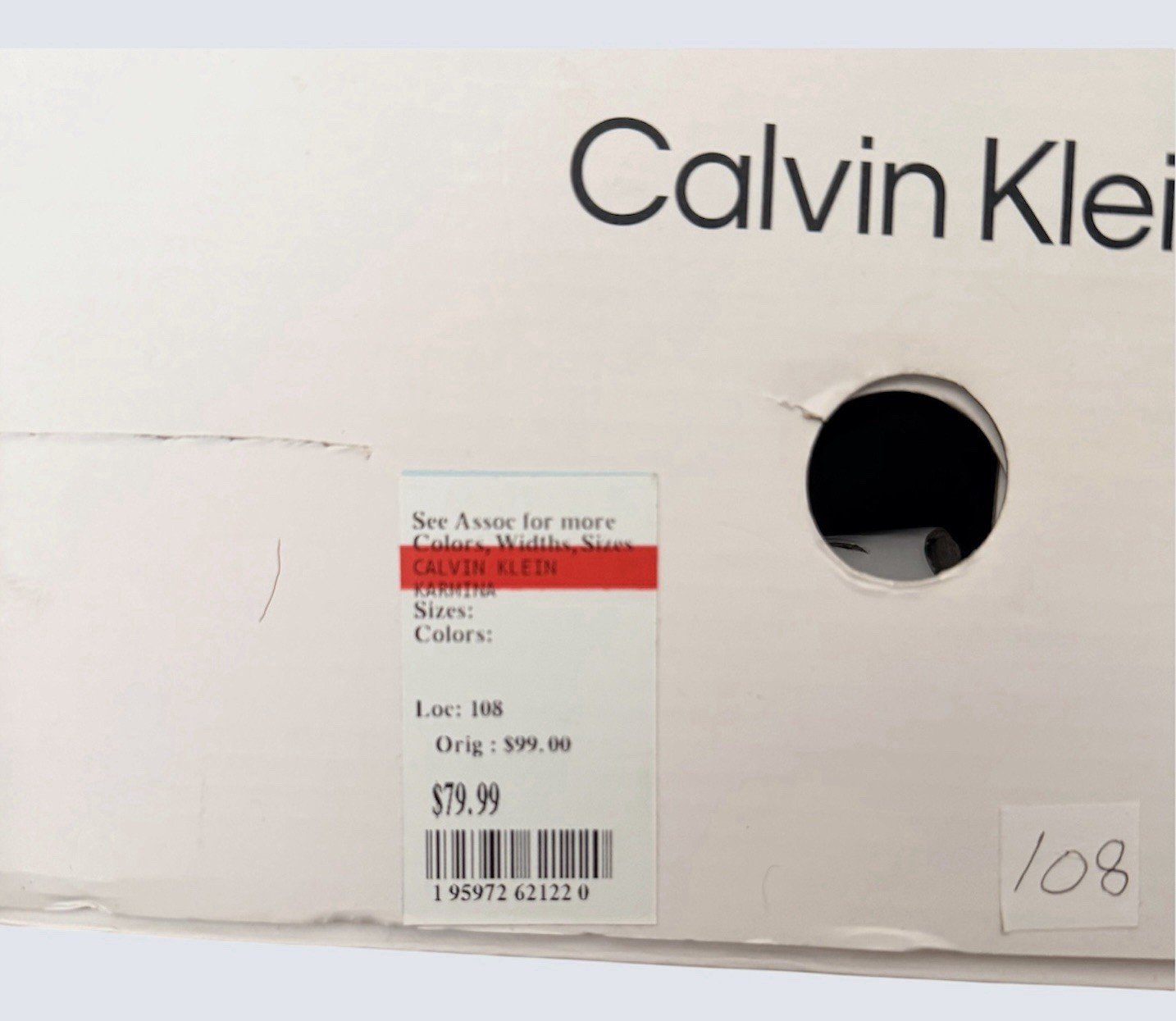 Calvin Klein Karmina Sock Sneakers Women’s Size 10 Black Knit Slip On Shoes