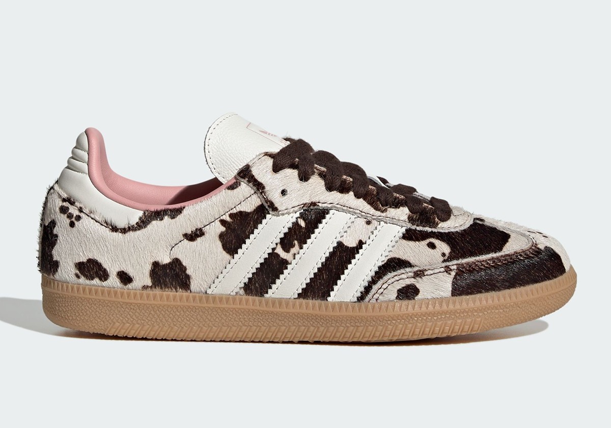 Adidas SAMBA OG ‘Cow Print’ Brown White Pink JR1256 Women’s Authentic NEW
