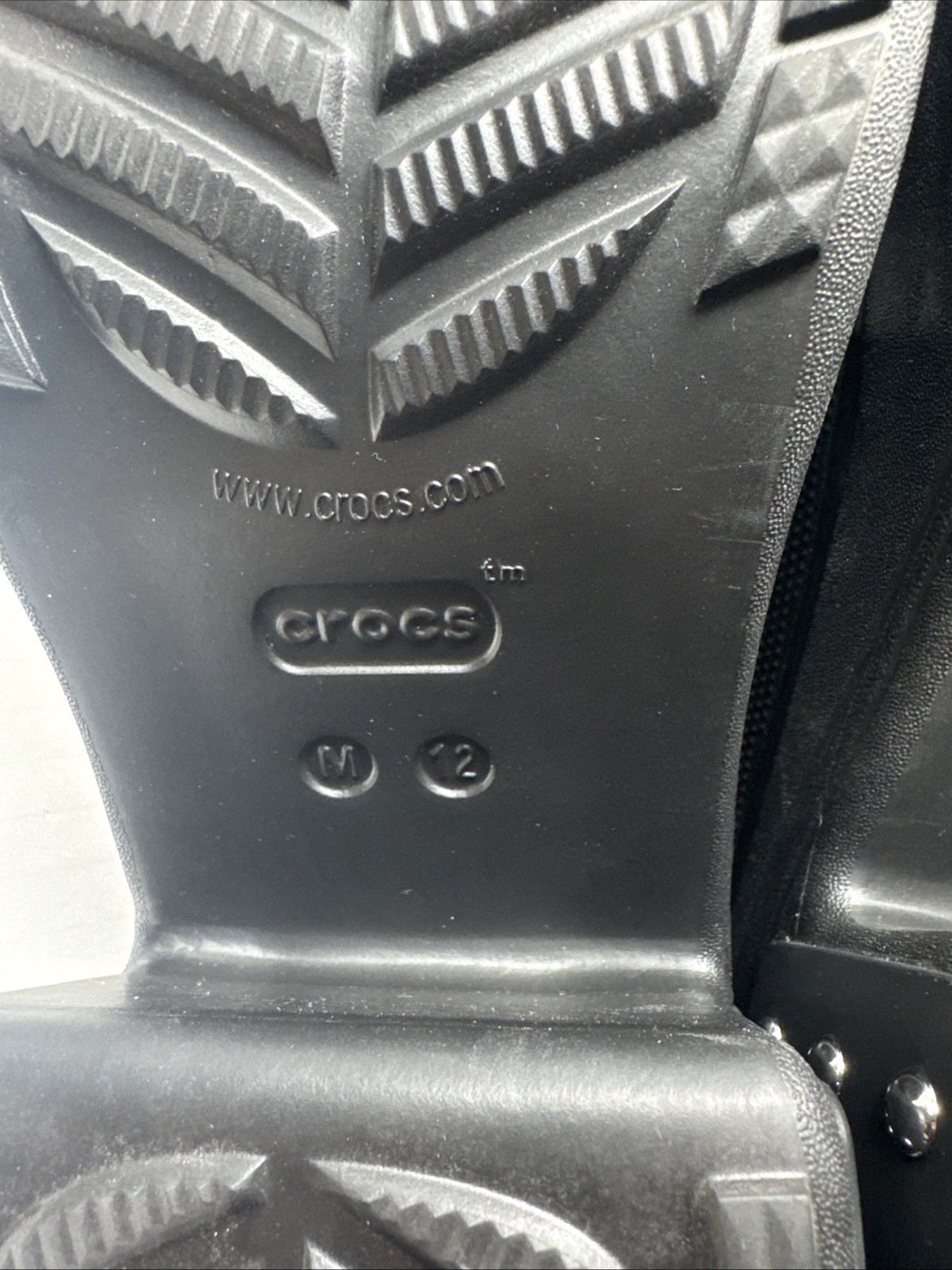 Crocs Siren Platform Black Studded Heeled Clog Sz Mens 12