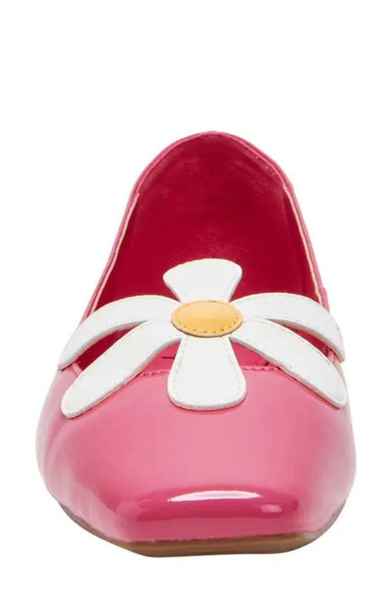 NEW KATY PERRY FUSCHIA PINK EVIE DAISY BALLET FLATS SHOES SZ 8