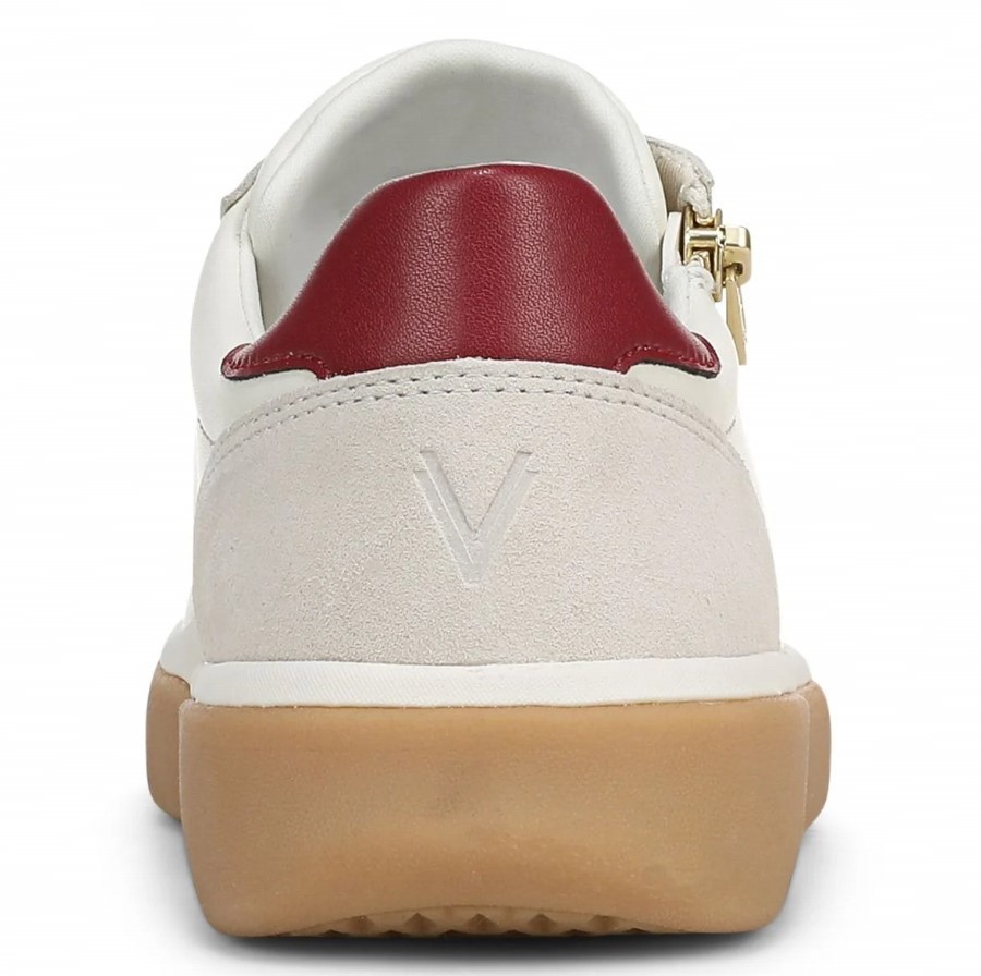 VIONIC Women City Walk AXS Sneaker, Ivory Leather (NEW)