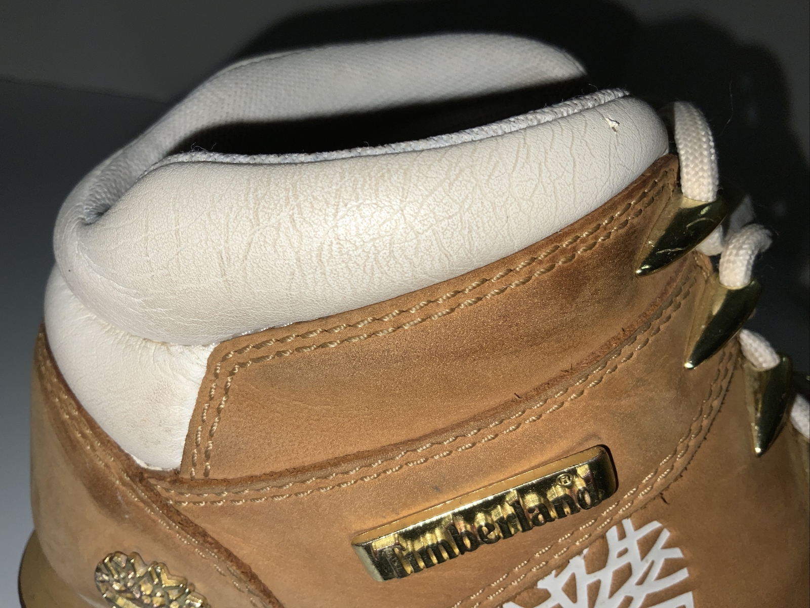 Timberland Boots Womens 7.5 Tan Euro Sprint Hiker Wheat White Gold Pre-owned