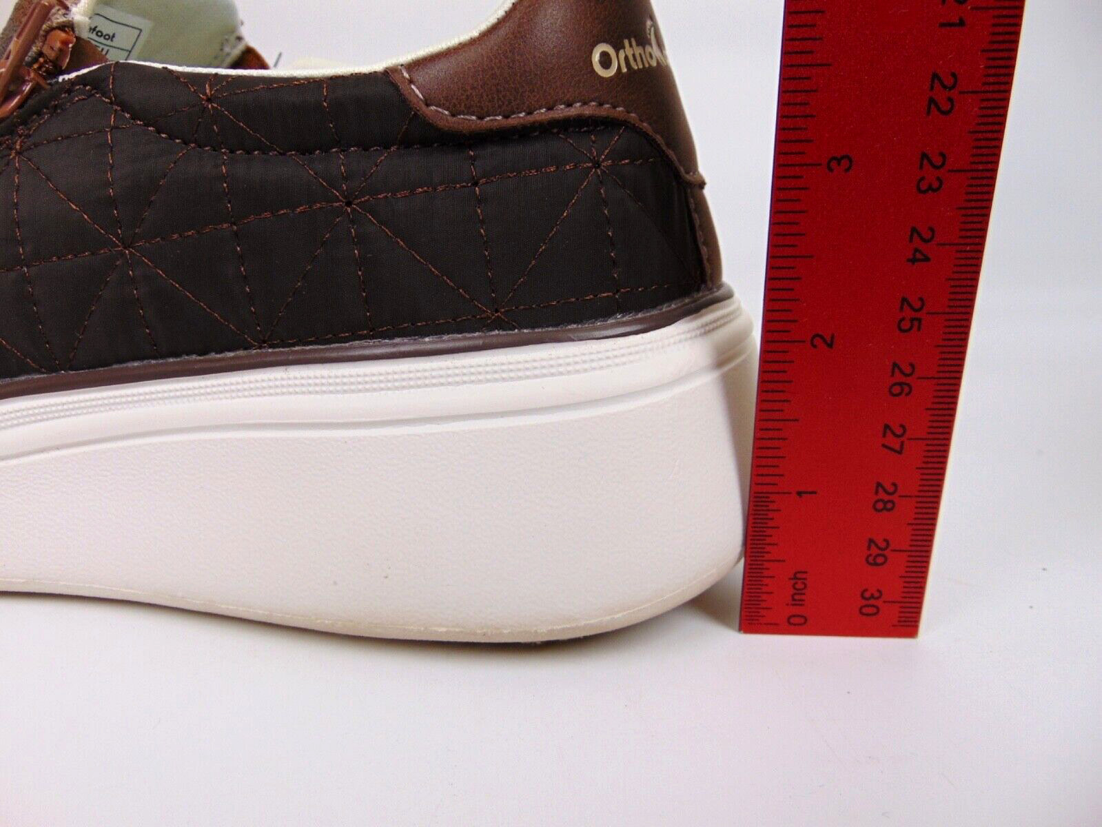 Ortho Comfoot Women’s Platform Sneakers Casual Shoes Size 6.5 M, Brown