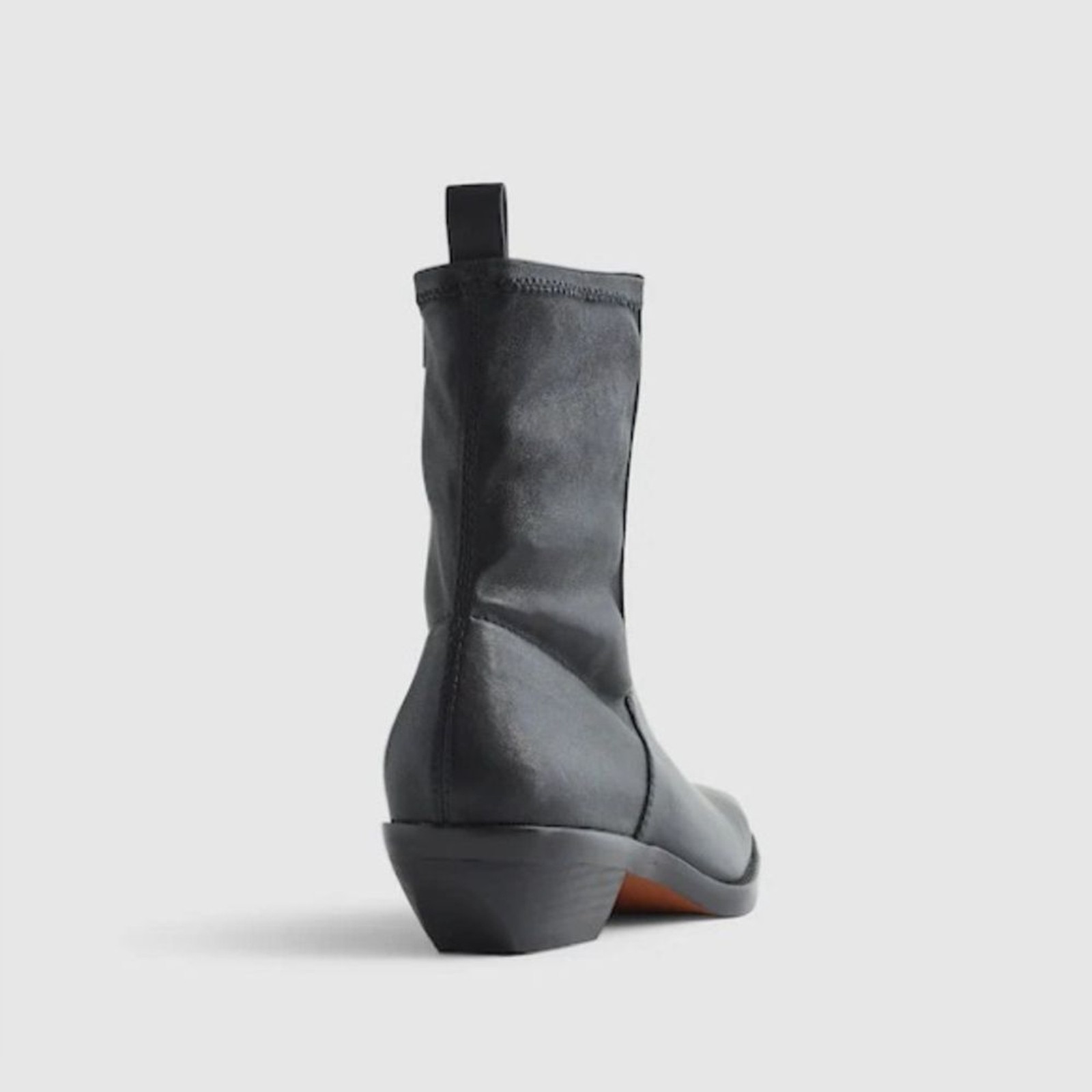 Madewell The Idris Ankle Boot in True Black Leather Size 9