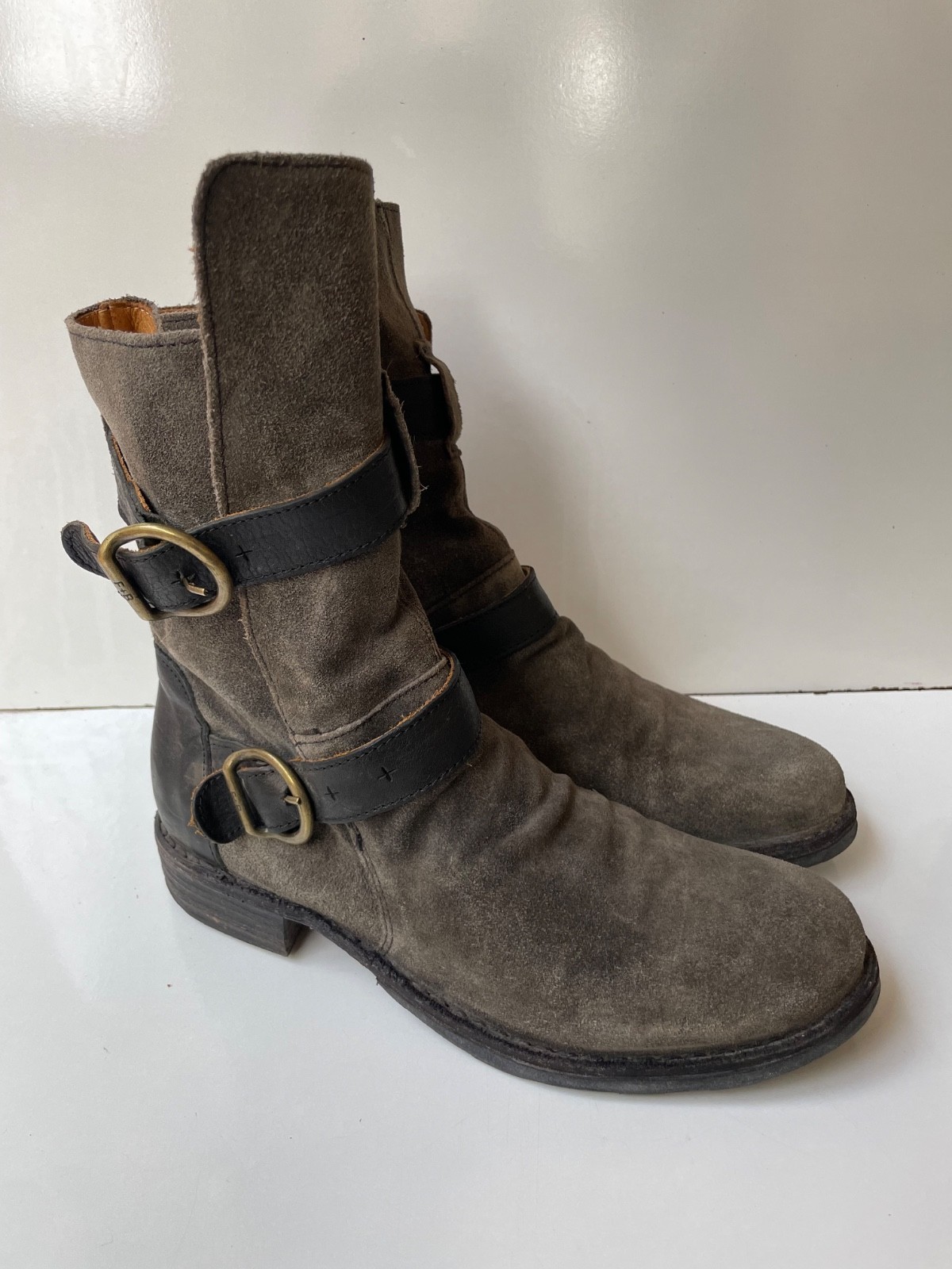 Fiorentini + Baker Eternity Gray Strap Leather Women’s Boots EUR 36 / USA 6