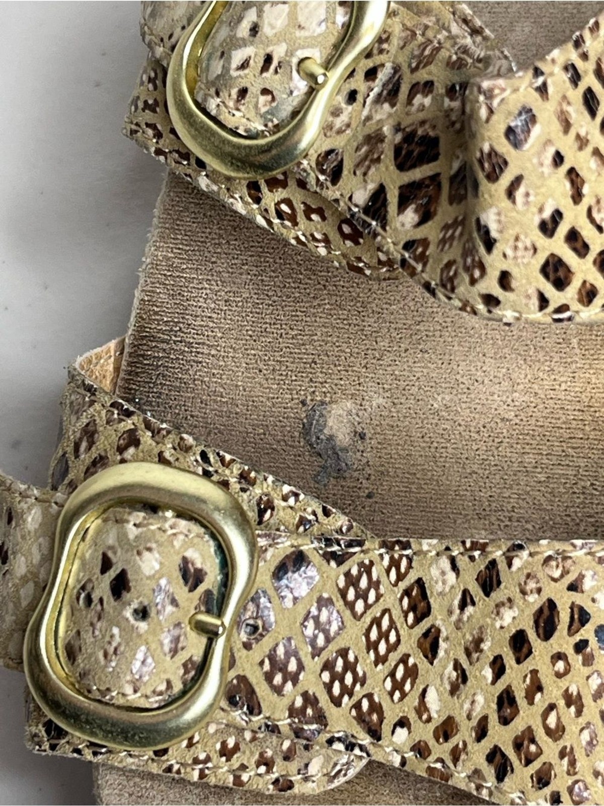 Dansko Sophie Snake Print Wooden Block Heel Sandals Sz 40