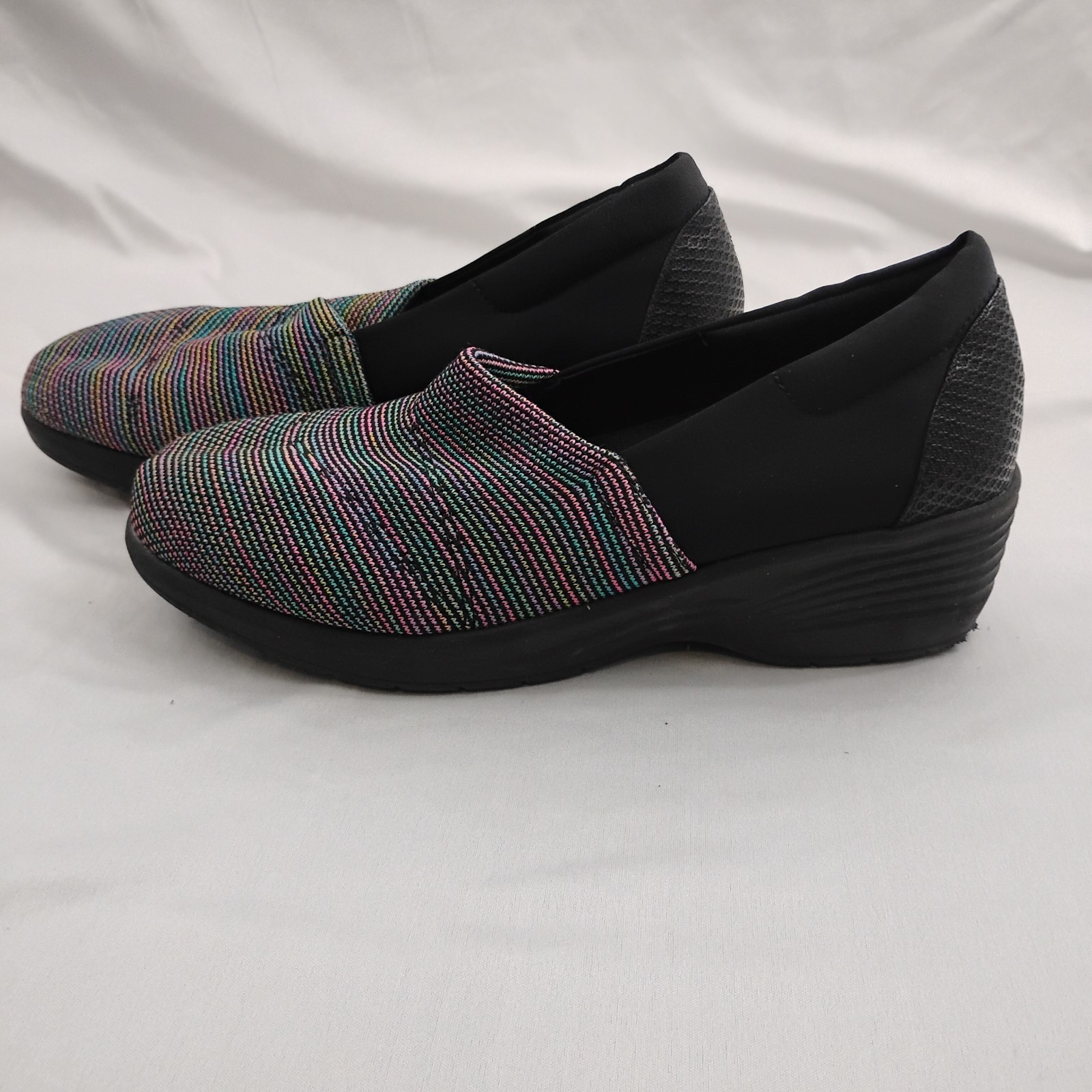 So Lite by Easy Street Lite-Weight Multi-Color Slip-On Loafer Shoe