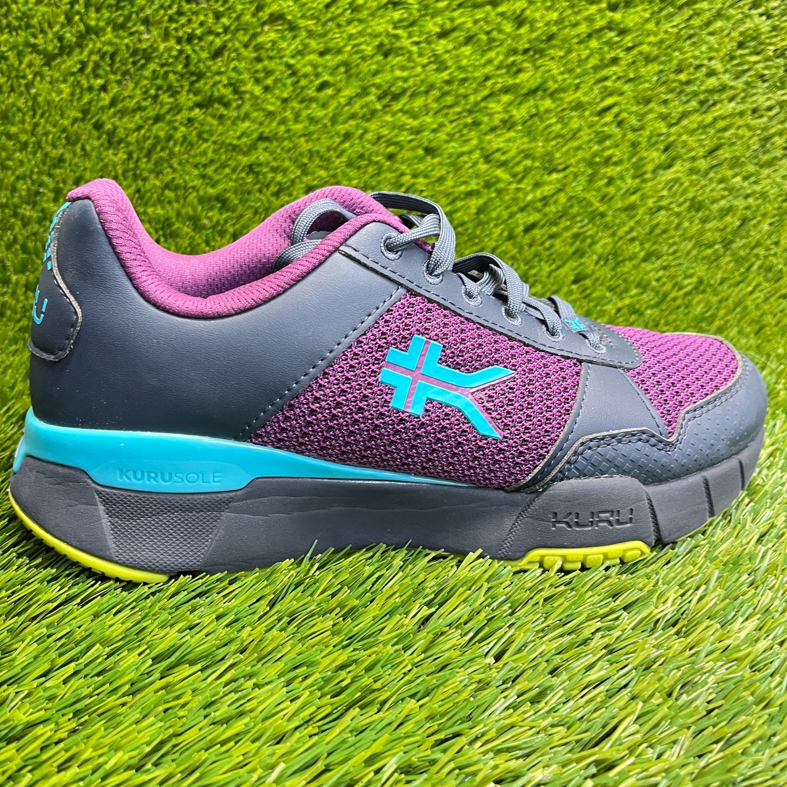 Kuru Quantum 2.0 Womens Size 8 Purple Blue Black Athletic Running Shoes Sneakers