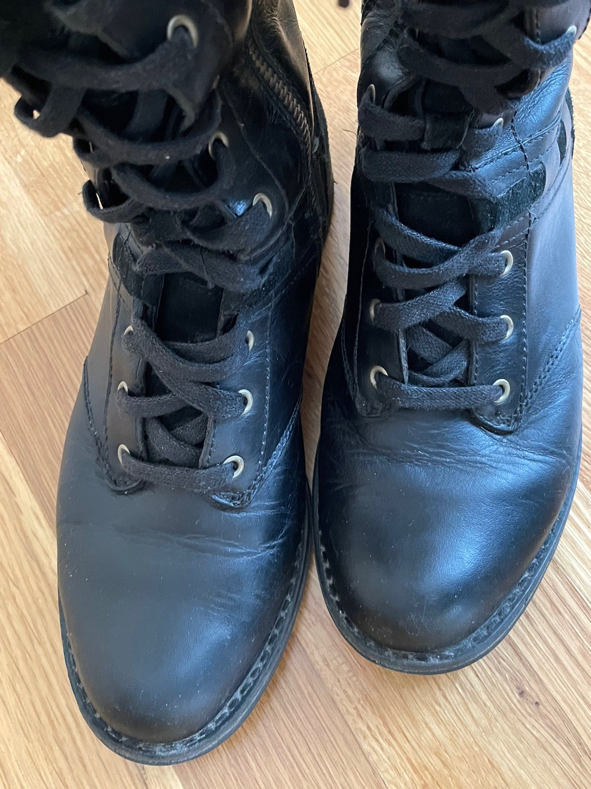 TIMBERLAND Earthkeepers Black Leather Savin Hill Boots 8543R Women Size 6