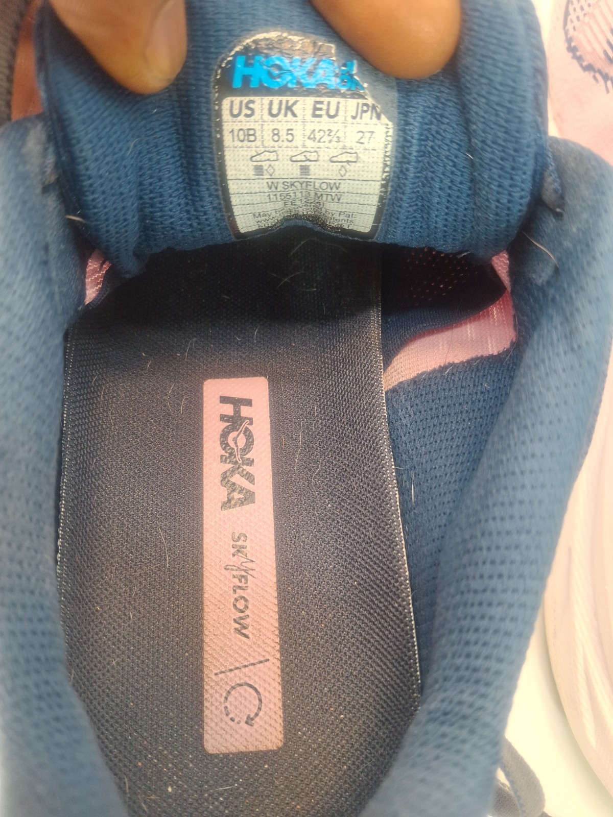 Hoka Skyflow Shoes Womens 10 Medium B Midnight Pink Twilight Running Sneakers