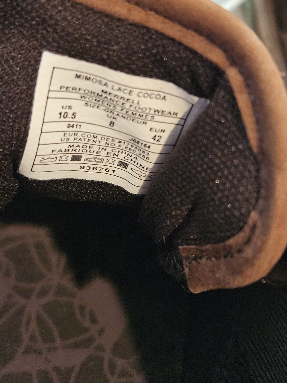 New Merrell Mimosa Lace Cocoa women’s shoes size 10.5