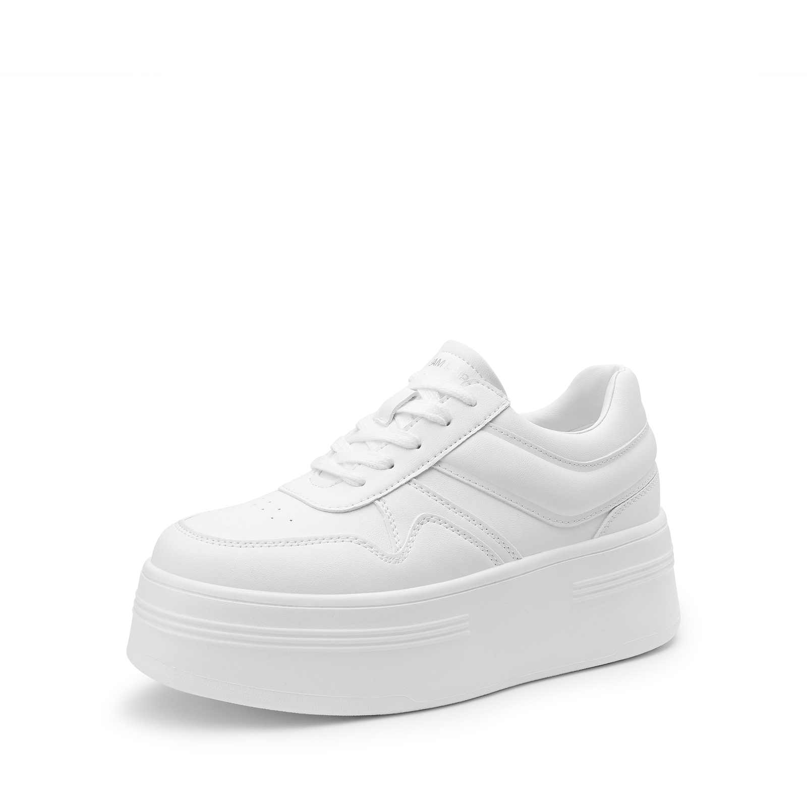 Women Platform Fashion Sneakers Lace Up Lightweight Stylish Athletic Shoes