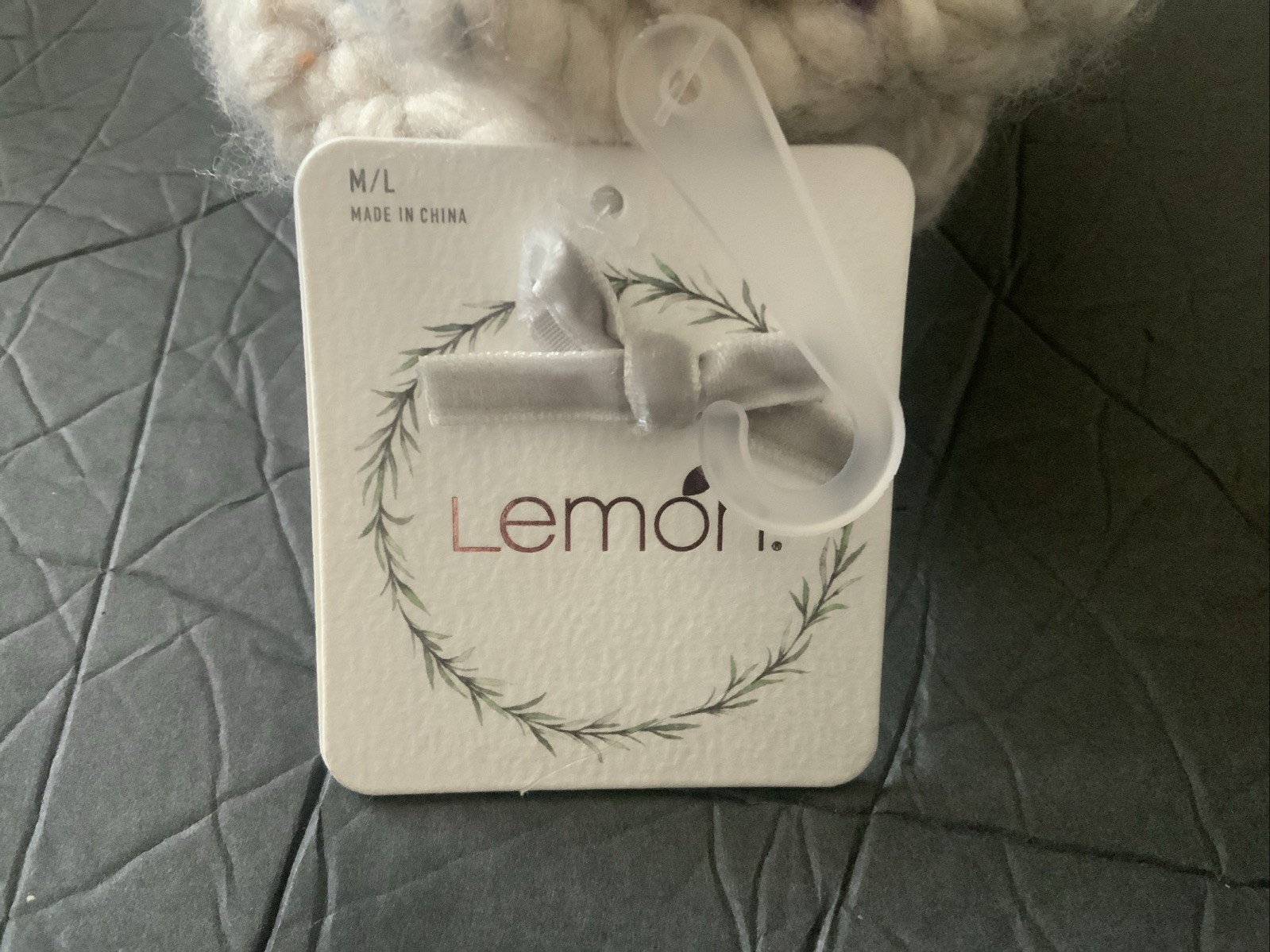 NWT LEMON Cabin Knitted Sand Colors Cottage core Sz M/L Slippers Sherpa
