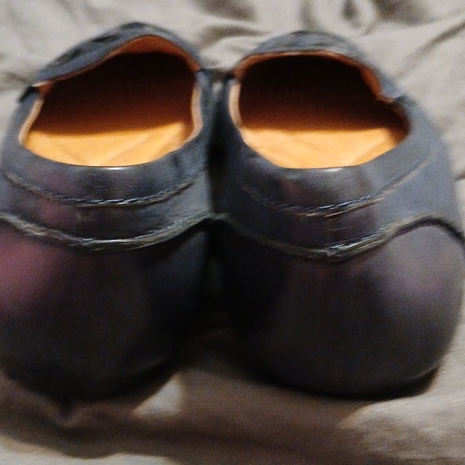 Nurture Women’s Black Leather Slip-On Loafer Flats Braided Comfort US 7.5