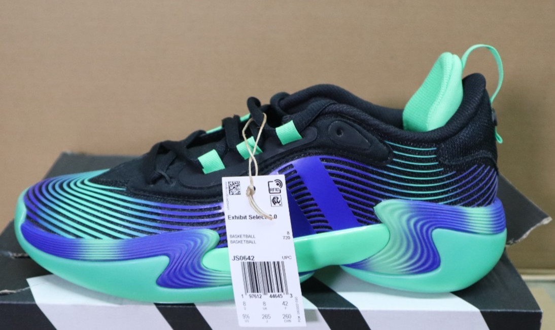 adidas Exhibit Select 2.0 Pro Basketball Blue, Green Sneakers Women’s Size 9.5