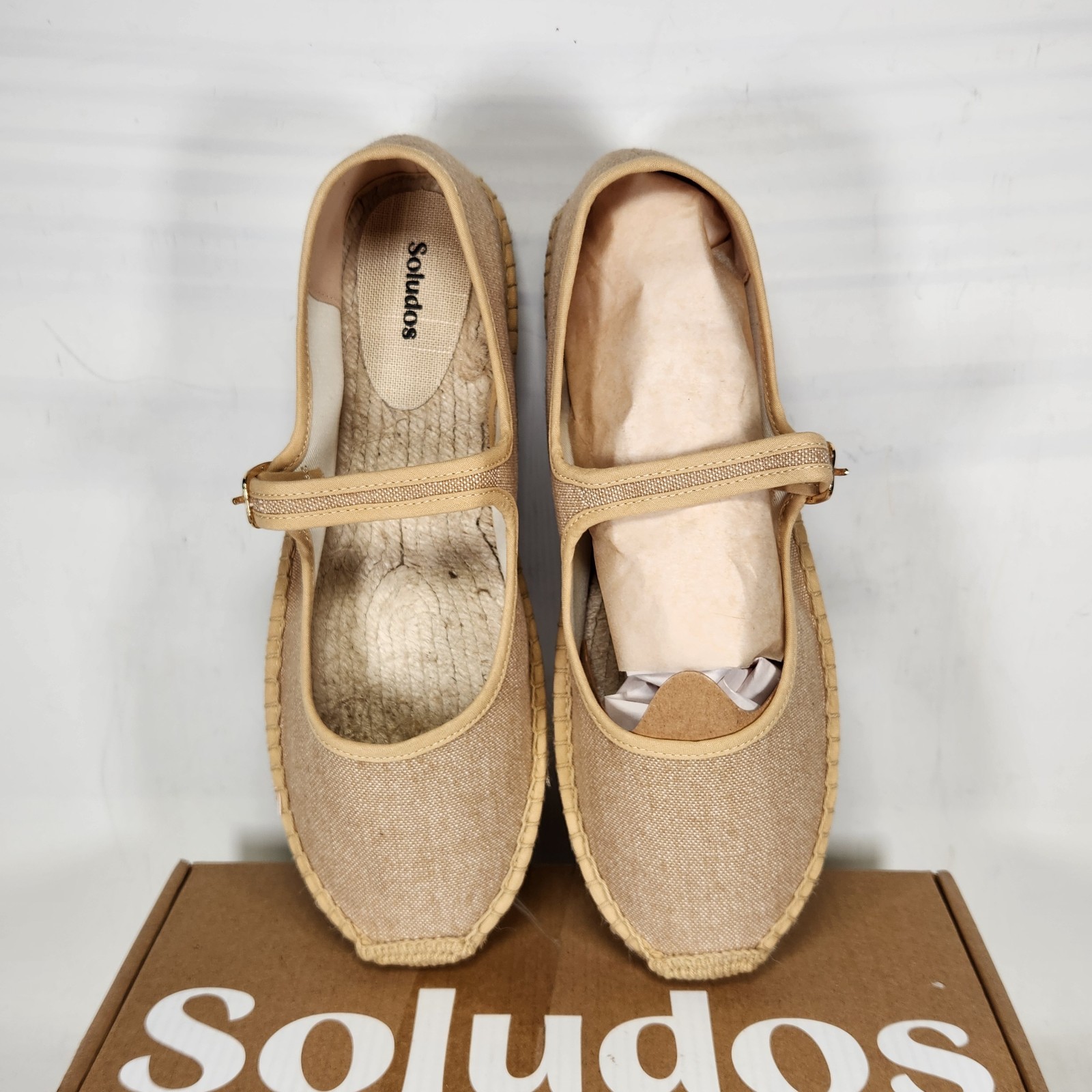 Size 11-11.5 – SOLUDOS The Mary Jane Espadrilles – Safari Brown – Womens